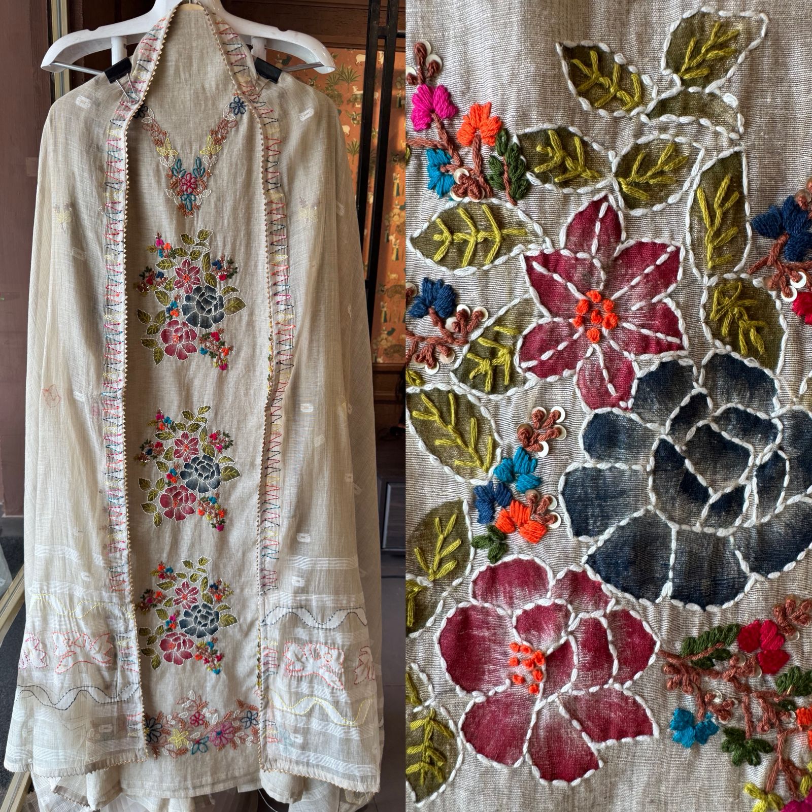 kurta Is On pure Mul Jamdaani