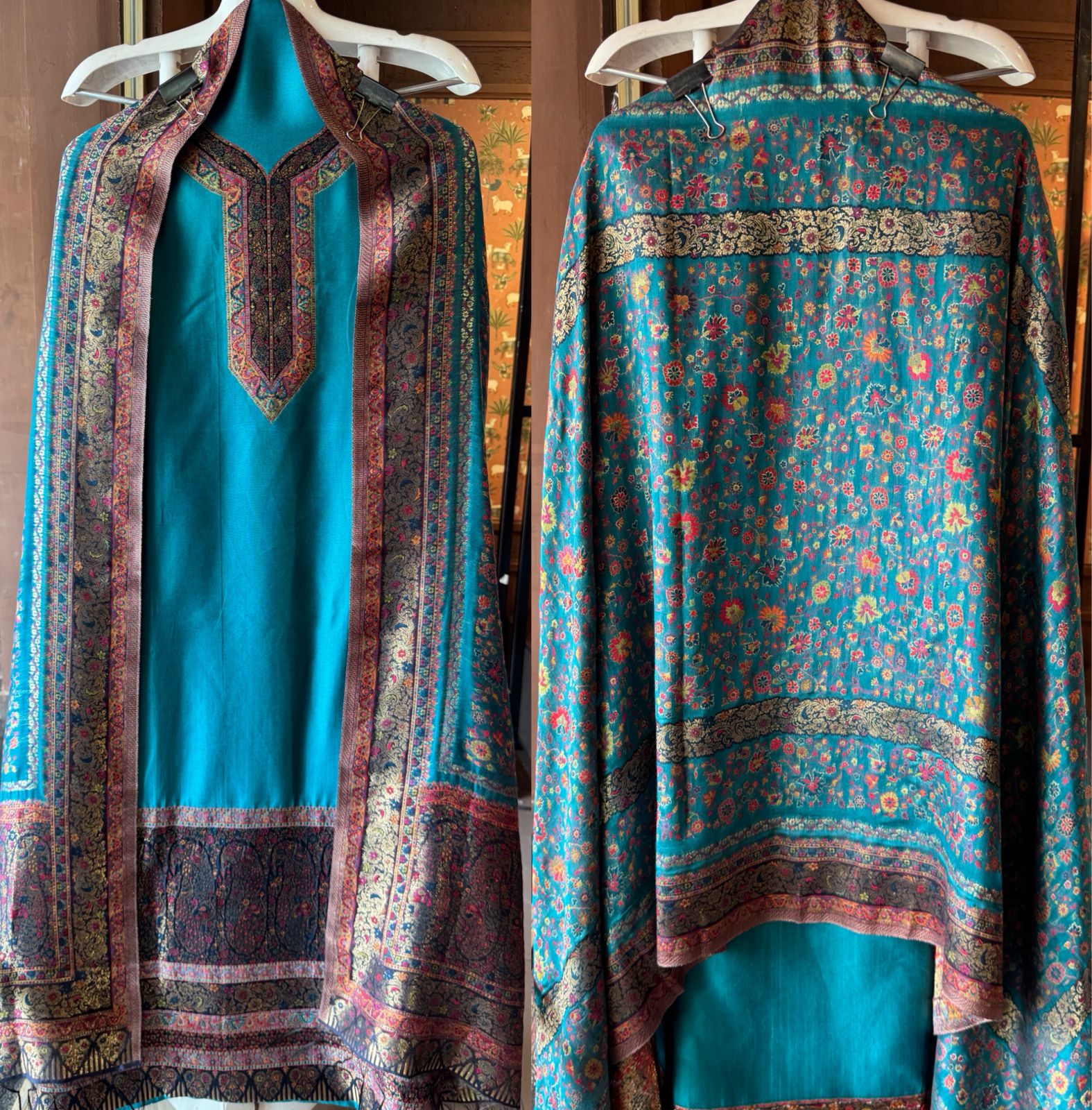 Pure Organza Silk Unstitched suit