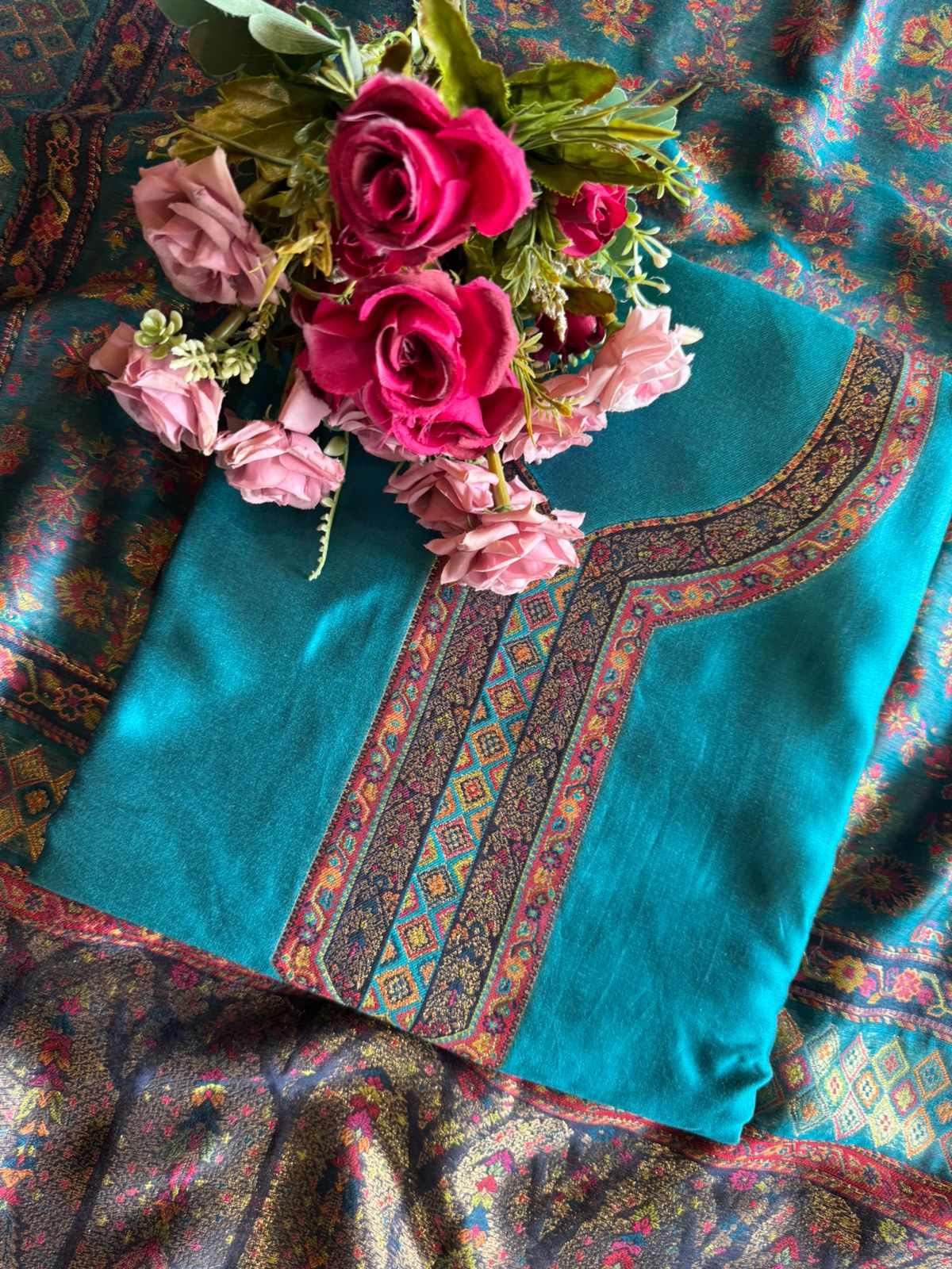 Pure Organza Silk Unstitched suit