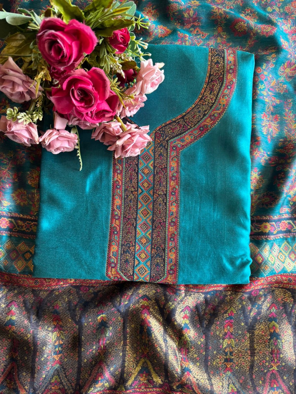 Pure Organza Silk Unstitched suit