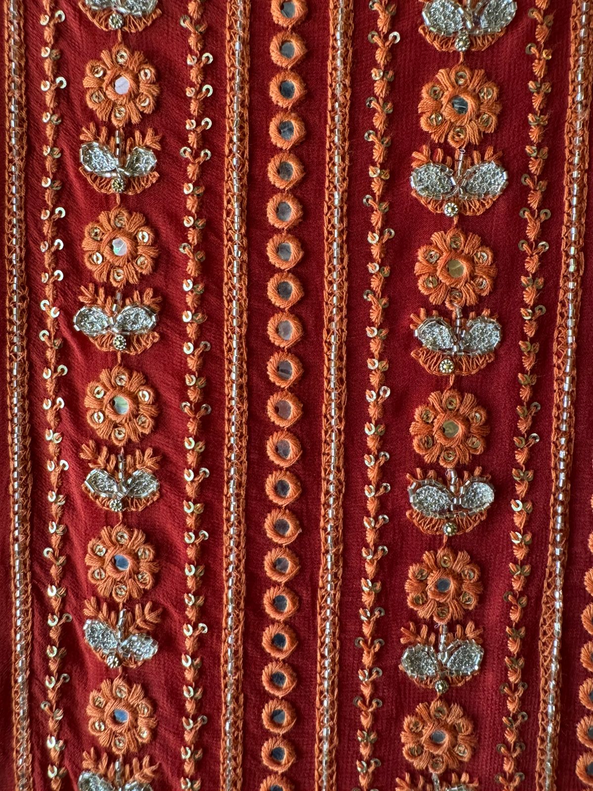 Pure Georgette Lakhnavi shirt Unstitched