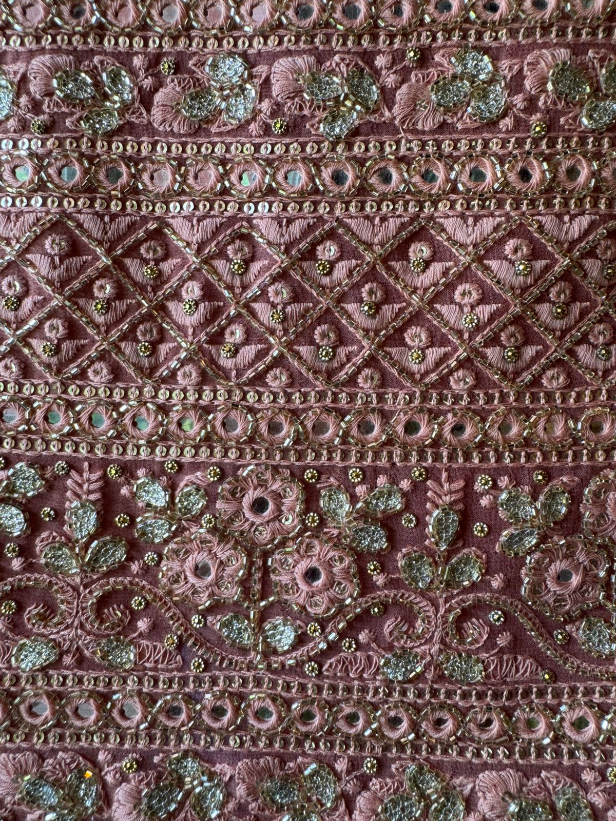 Pure Georgette Lakhnavi shirt Unstitched