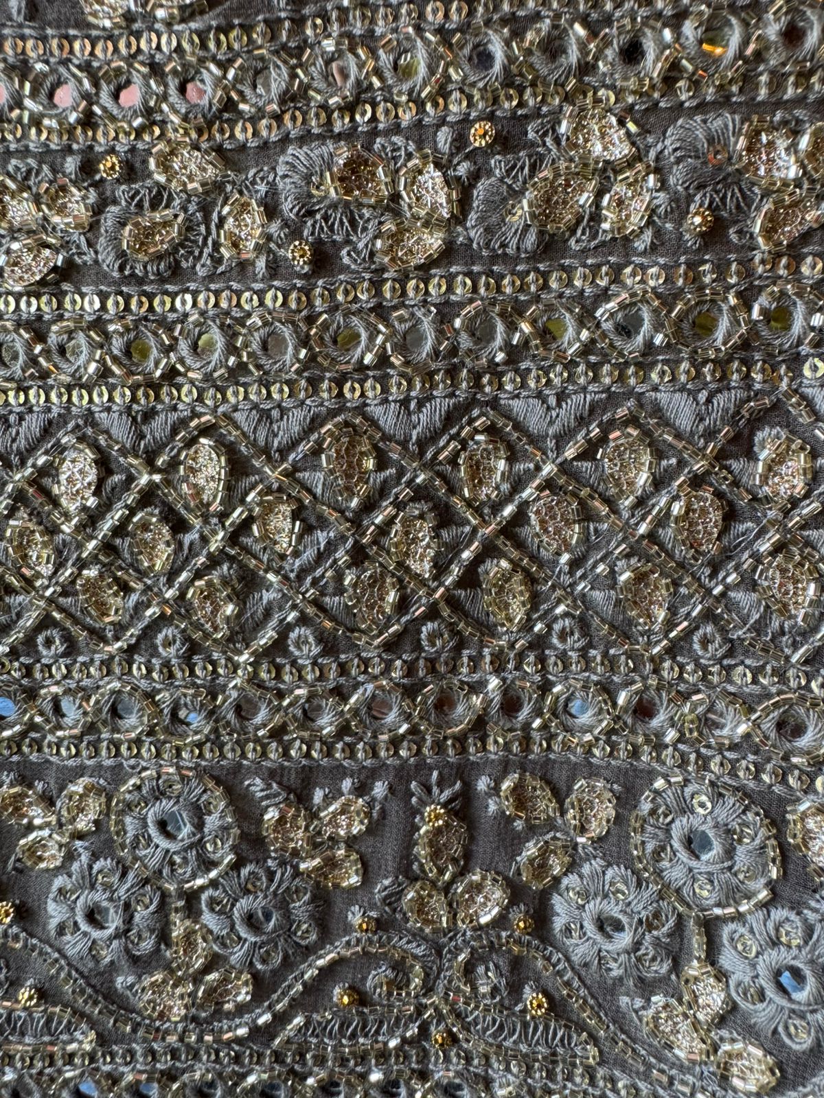 Pure Georgette Lakhnavi shirt Unstitched