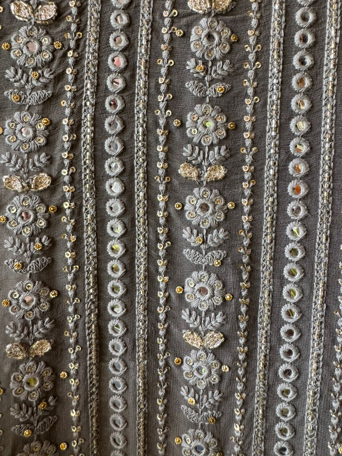 Pure Georgette Lakhnavi shirt Unstitched