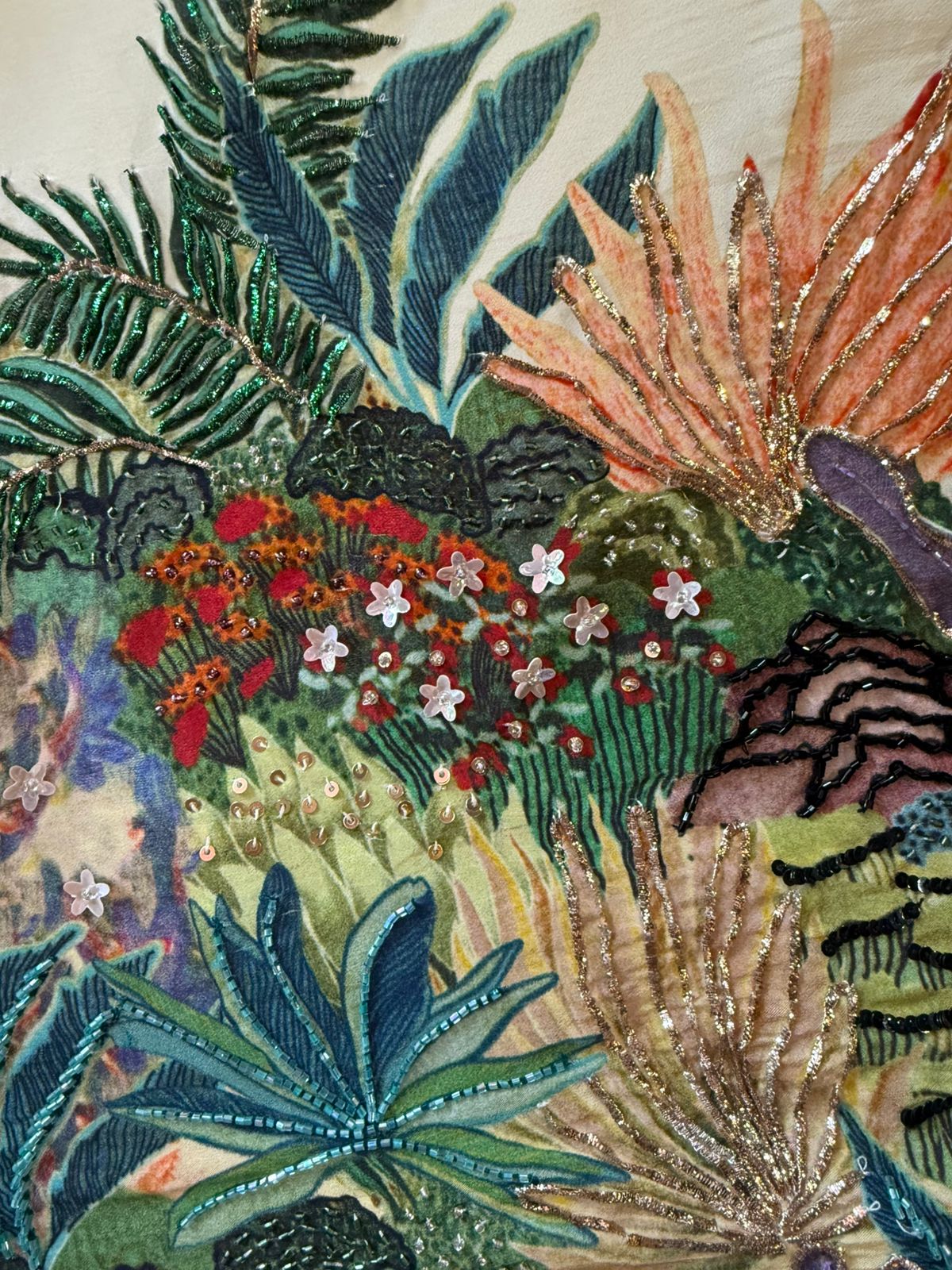 Stitched Tunic Set with straight digital palazzo