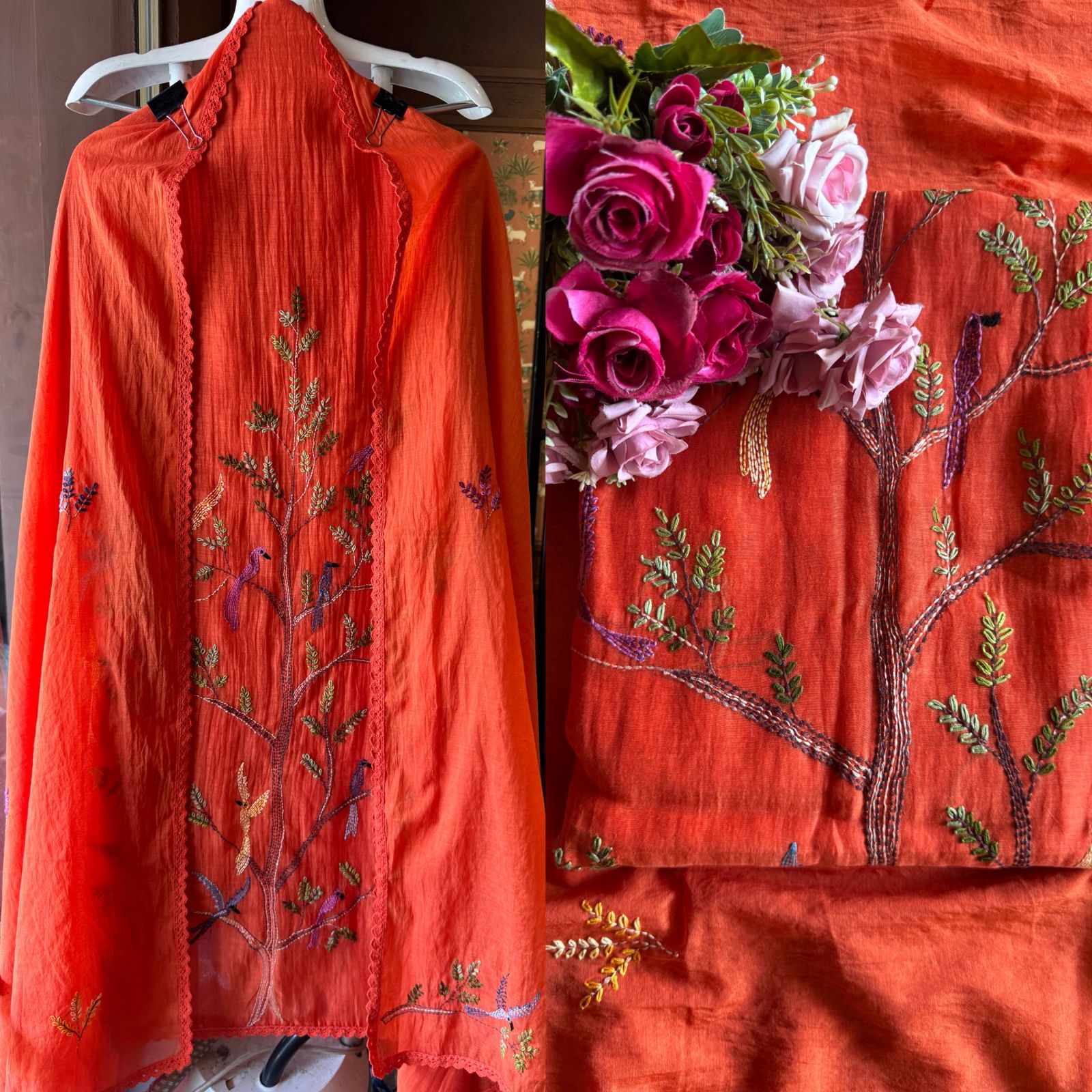 Pure Mul cotton Unstitched Suit