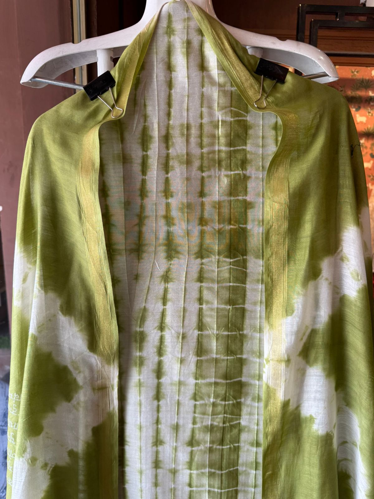 Maheshwari Silk Unstitched shirt