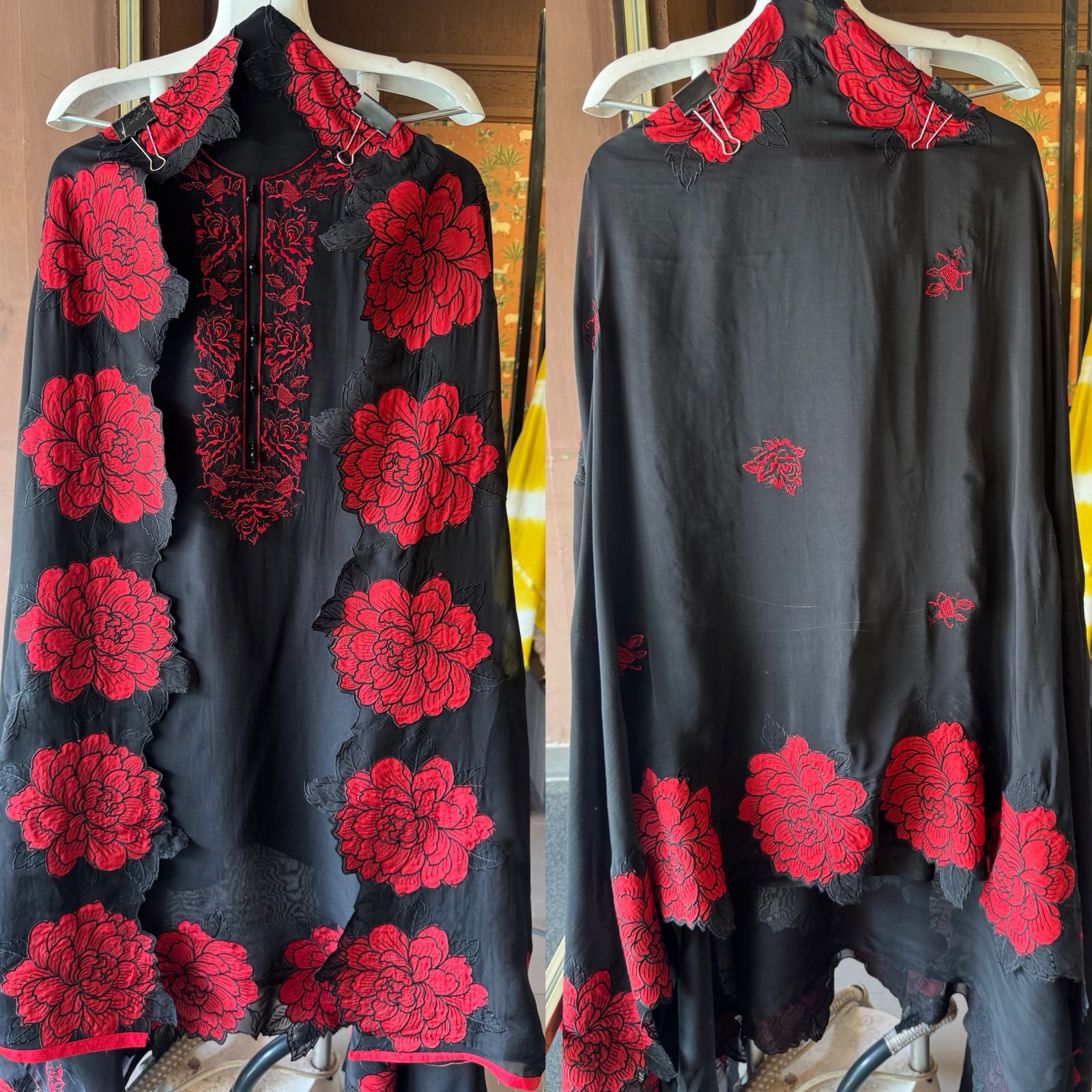 Soft organza Unstitched Suit