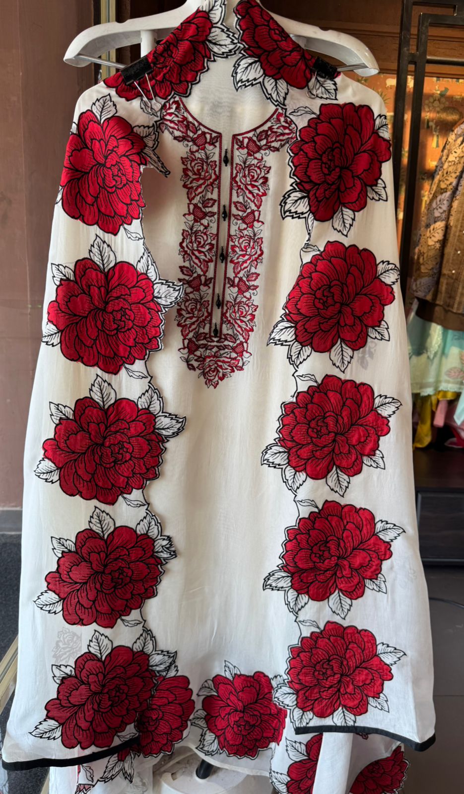 Soft organza Unstitched Suit