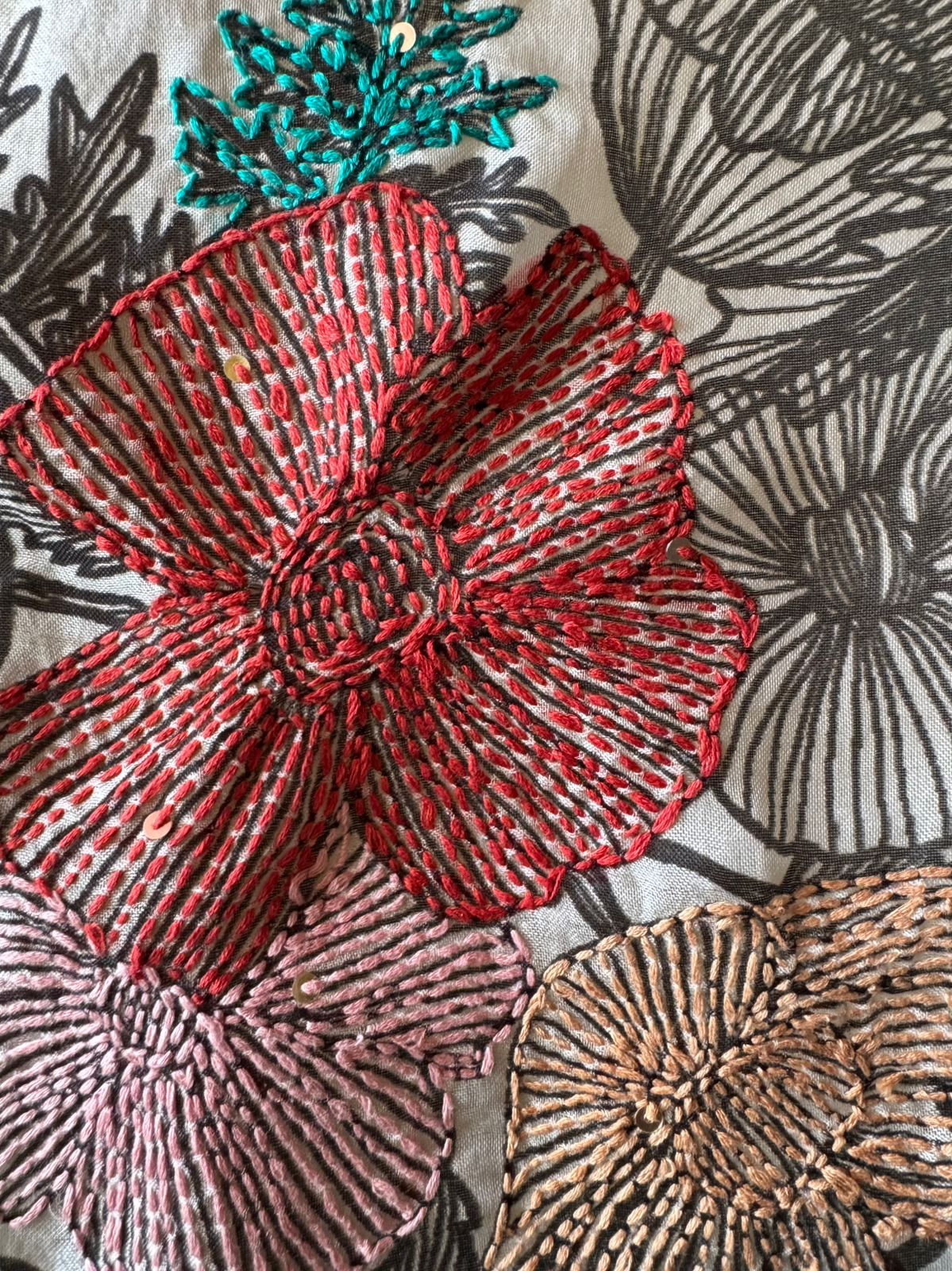 Digital printed organza Unstitched Shirt