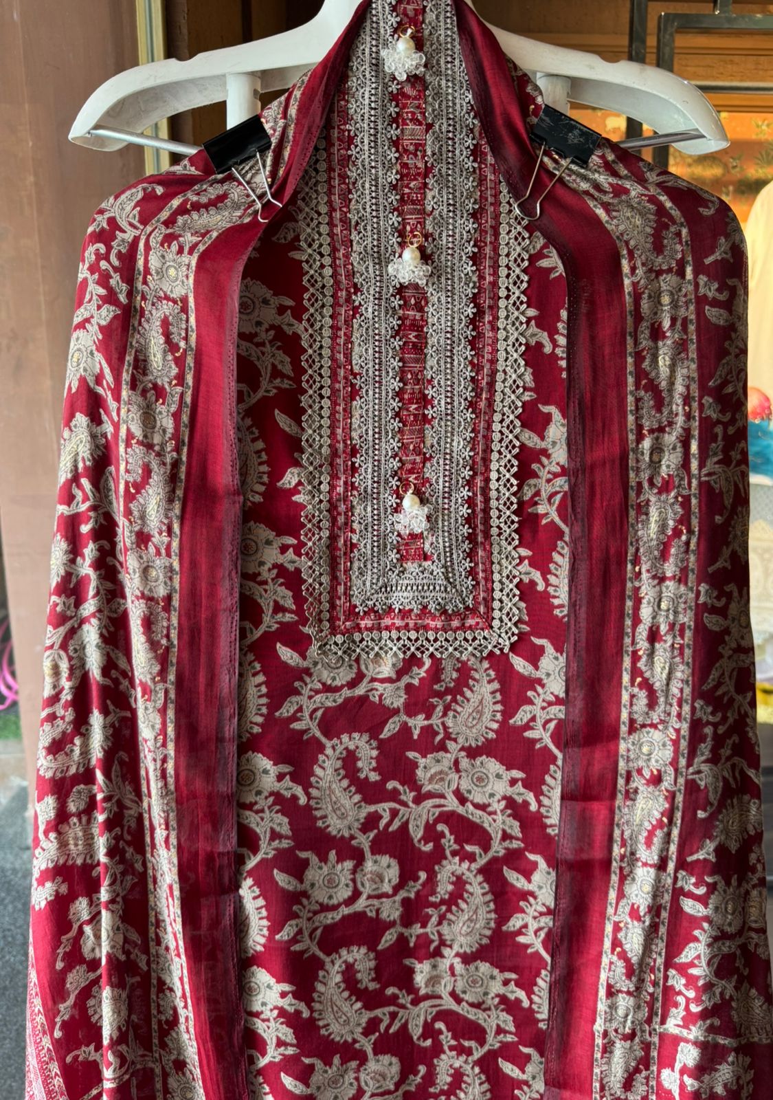 Mul Mul cotton Muslin Unstitched Suit