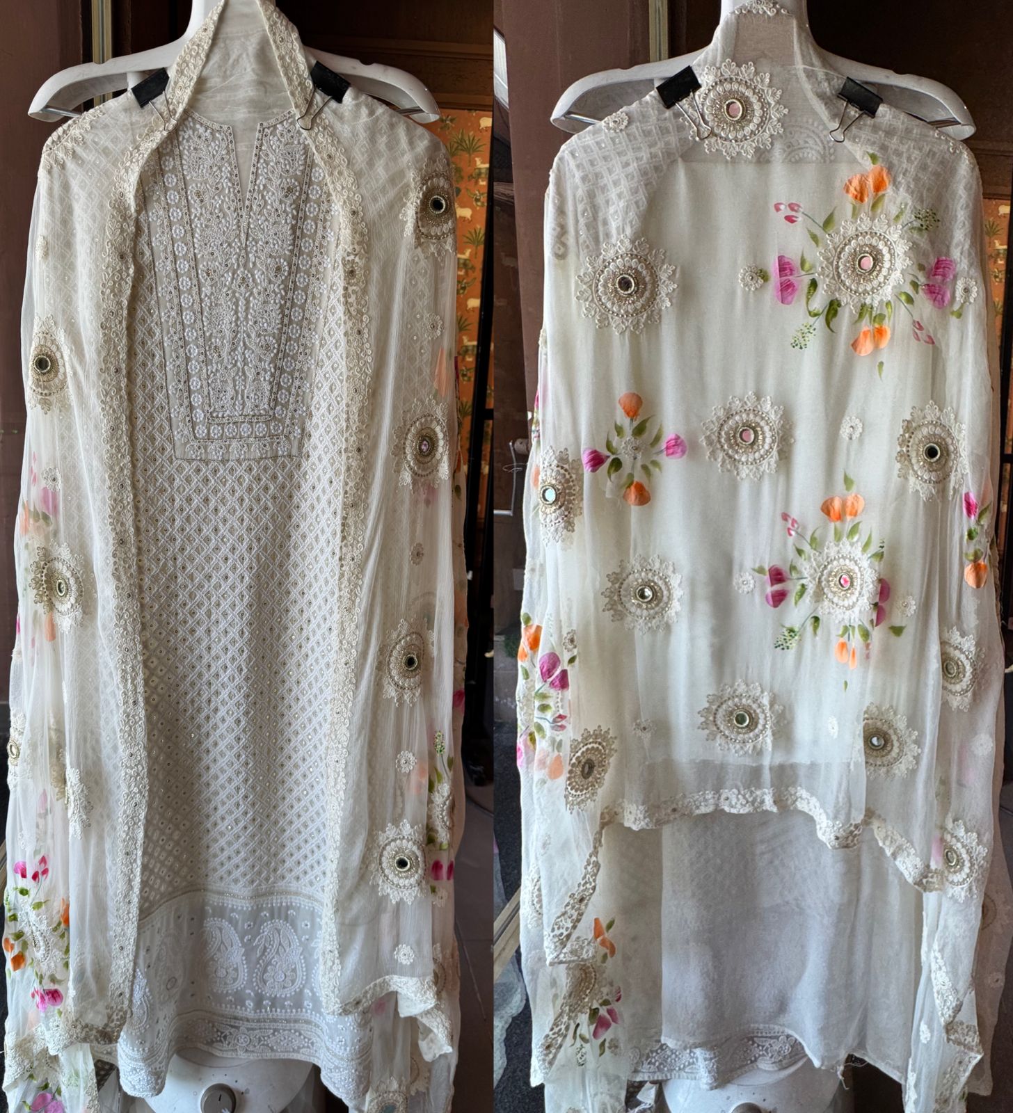 Pure Georgette Unstitched shirt