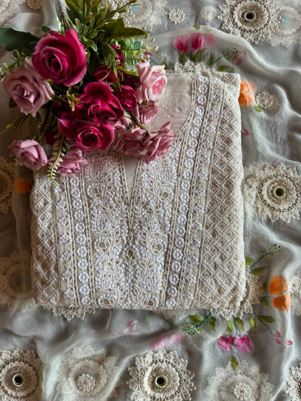 Pure Georgette Unstitched shirt