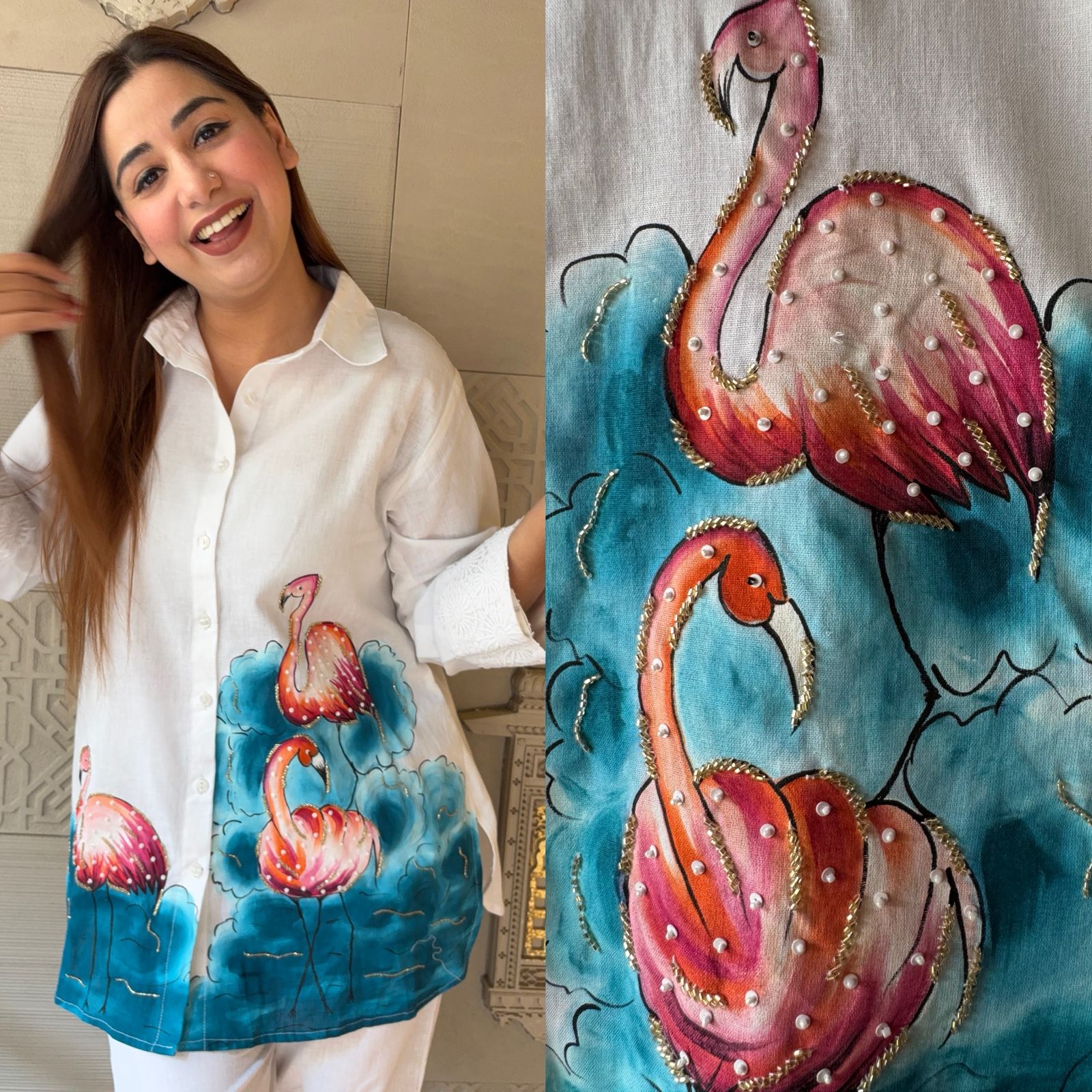 Pure cotton linen Coord set