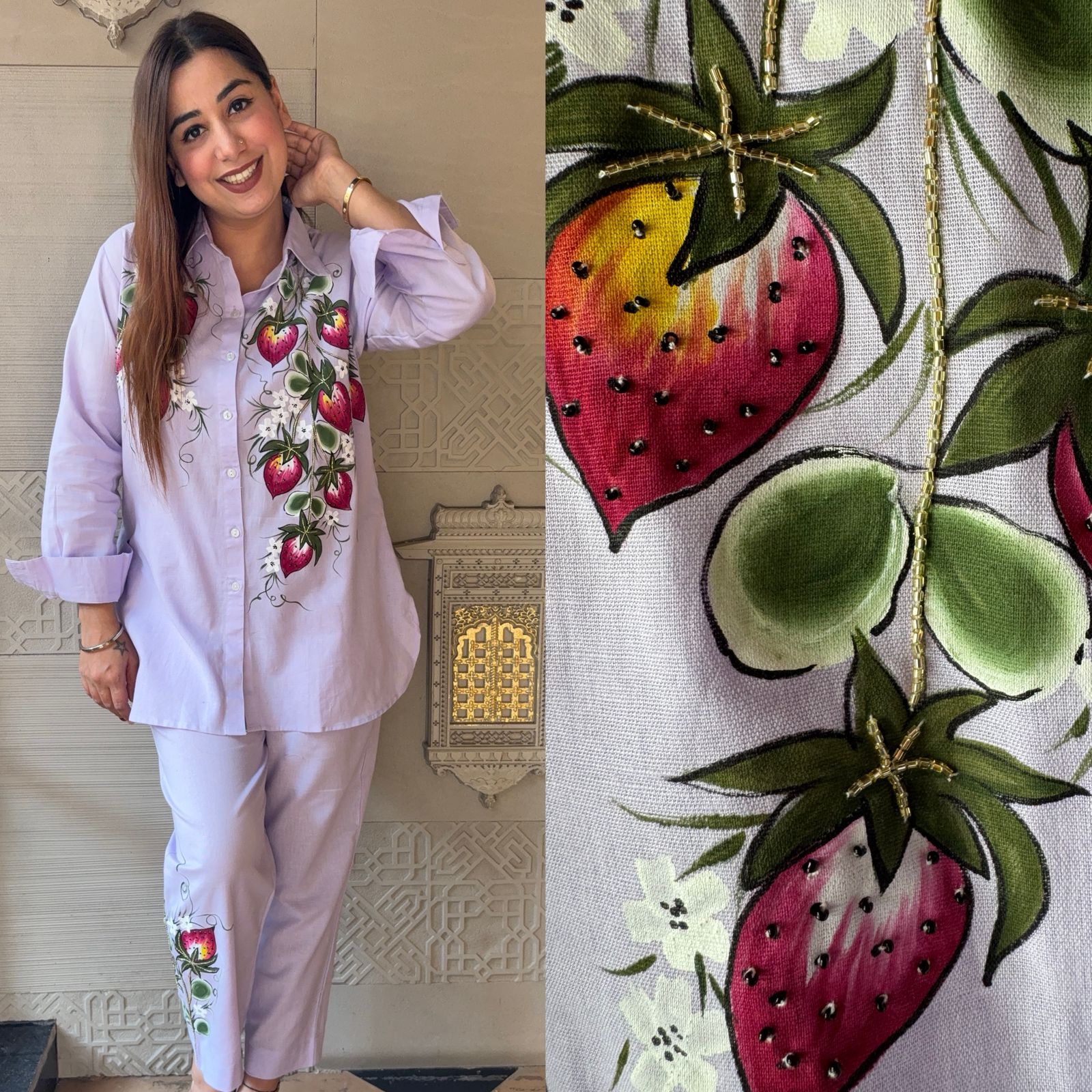 Pure cotton linen Coord set