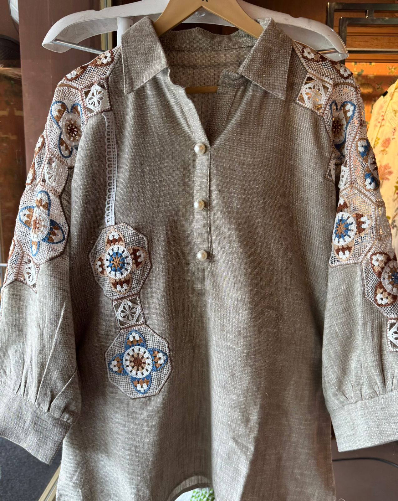 Pure handloom cotton Stitched coord set