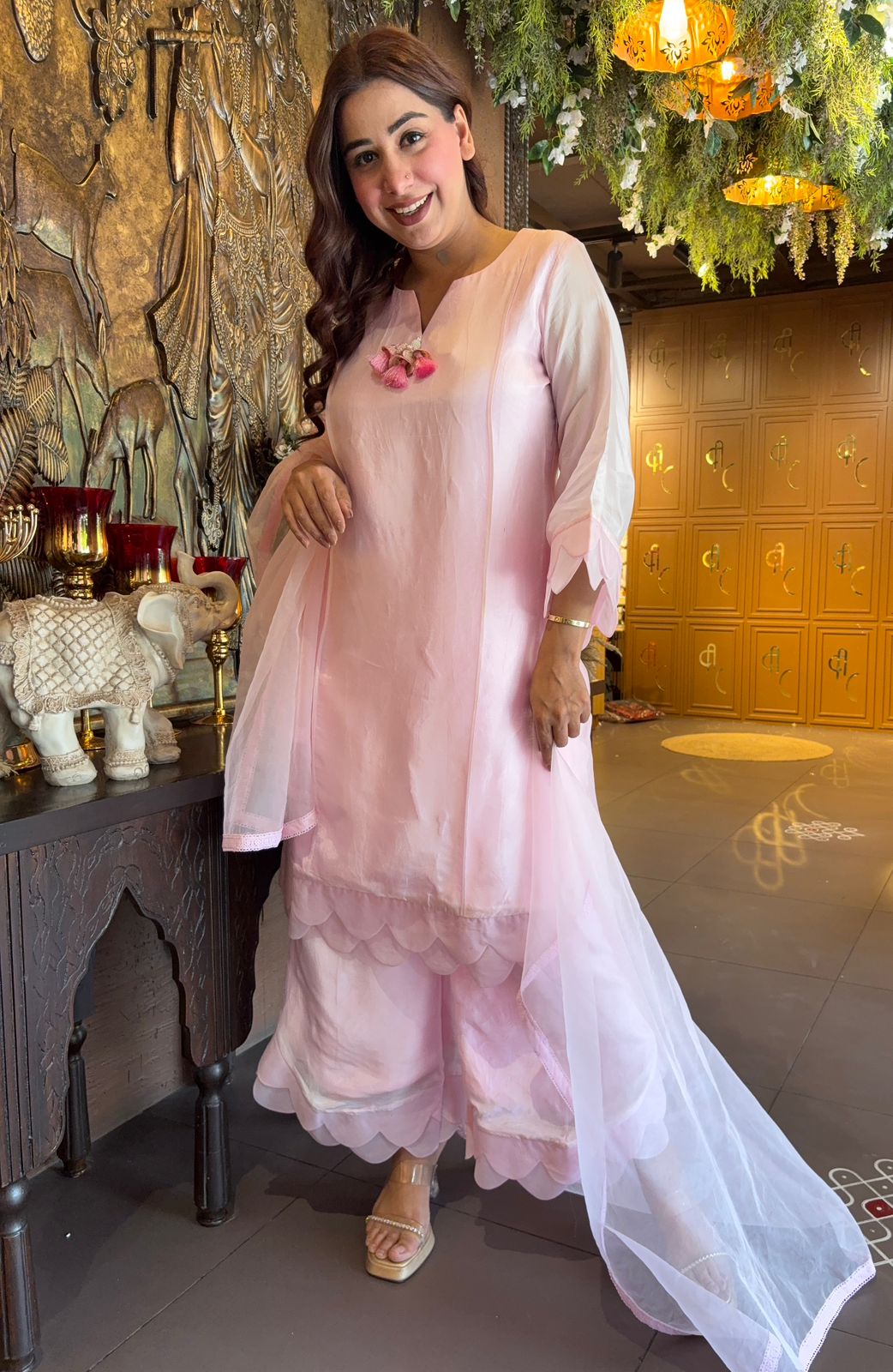 Soft Silk Stitched kurta