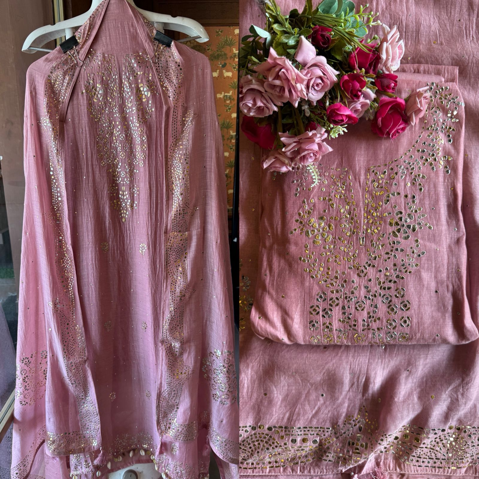 Pure Mul Cotton Unstitched Kurta