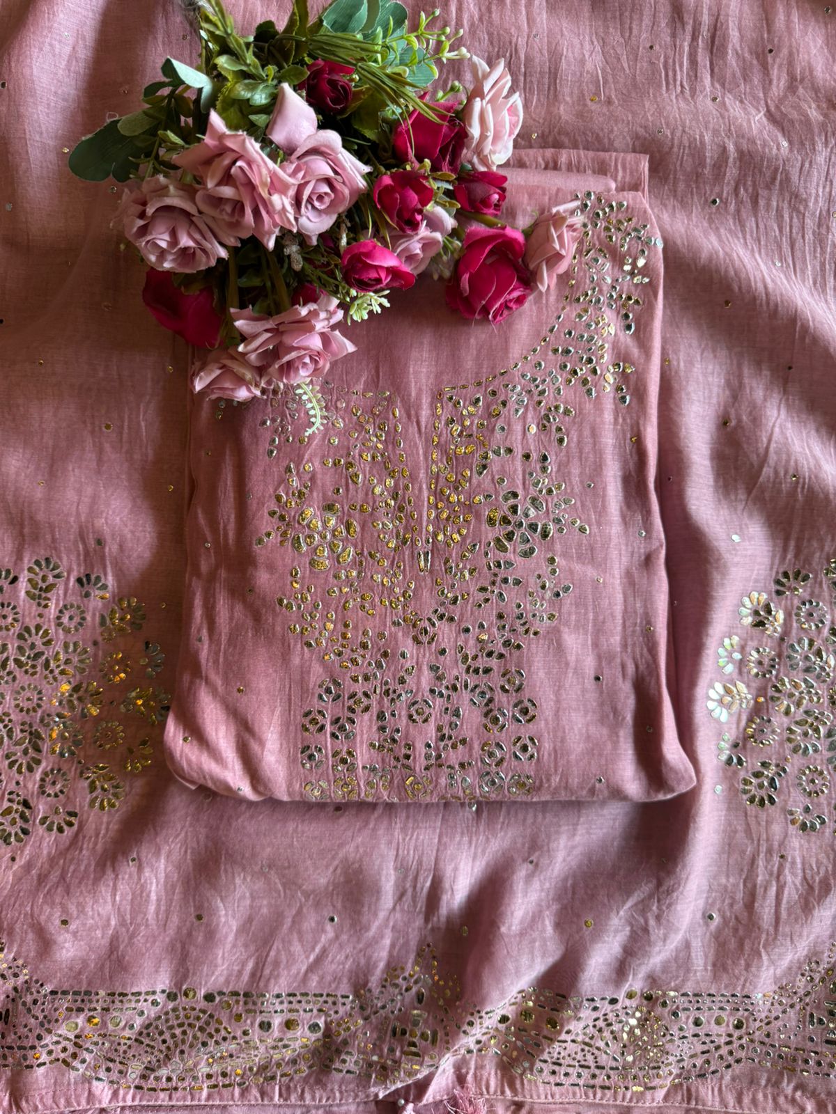 Pure Mul Cotton Unstitched Kurta