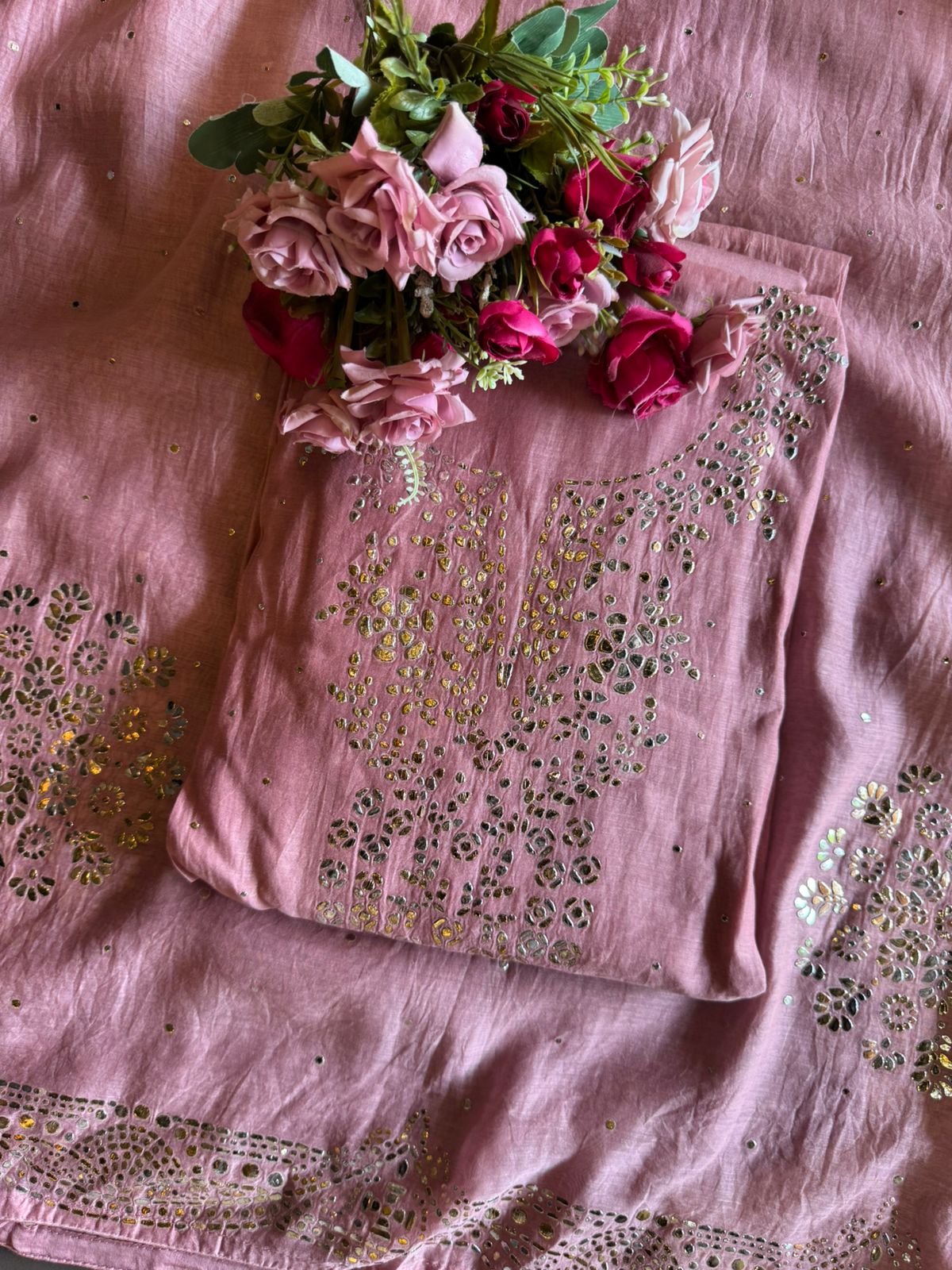 Pure Mul Cotton Unstitched Kurta