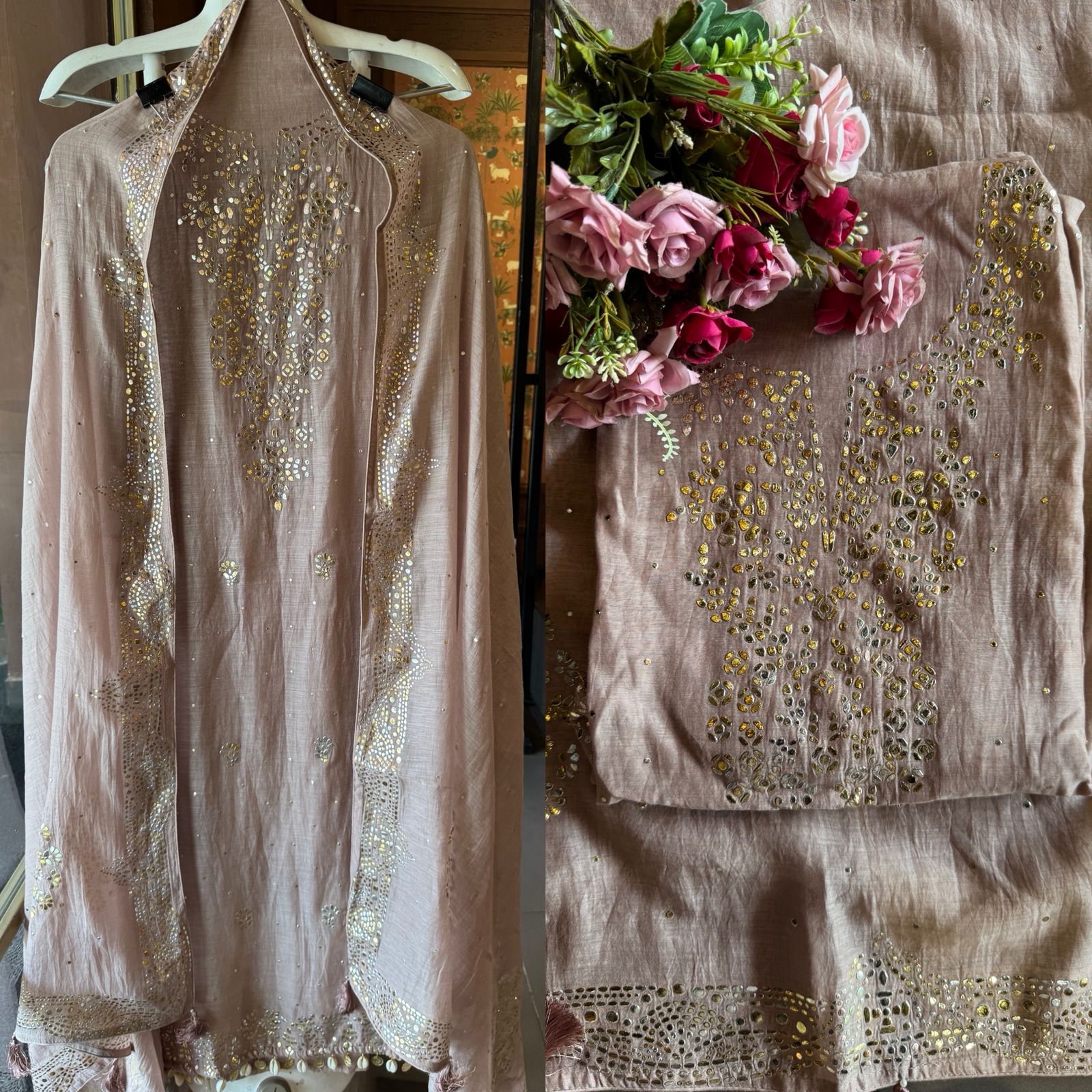 Pure Mul Cotton Unstitched Kurta