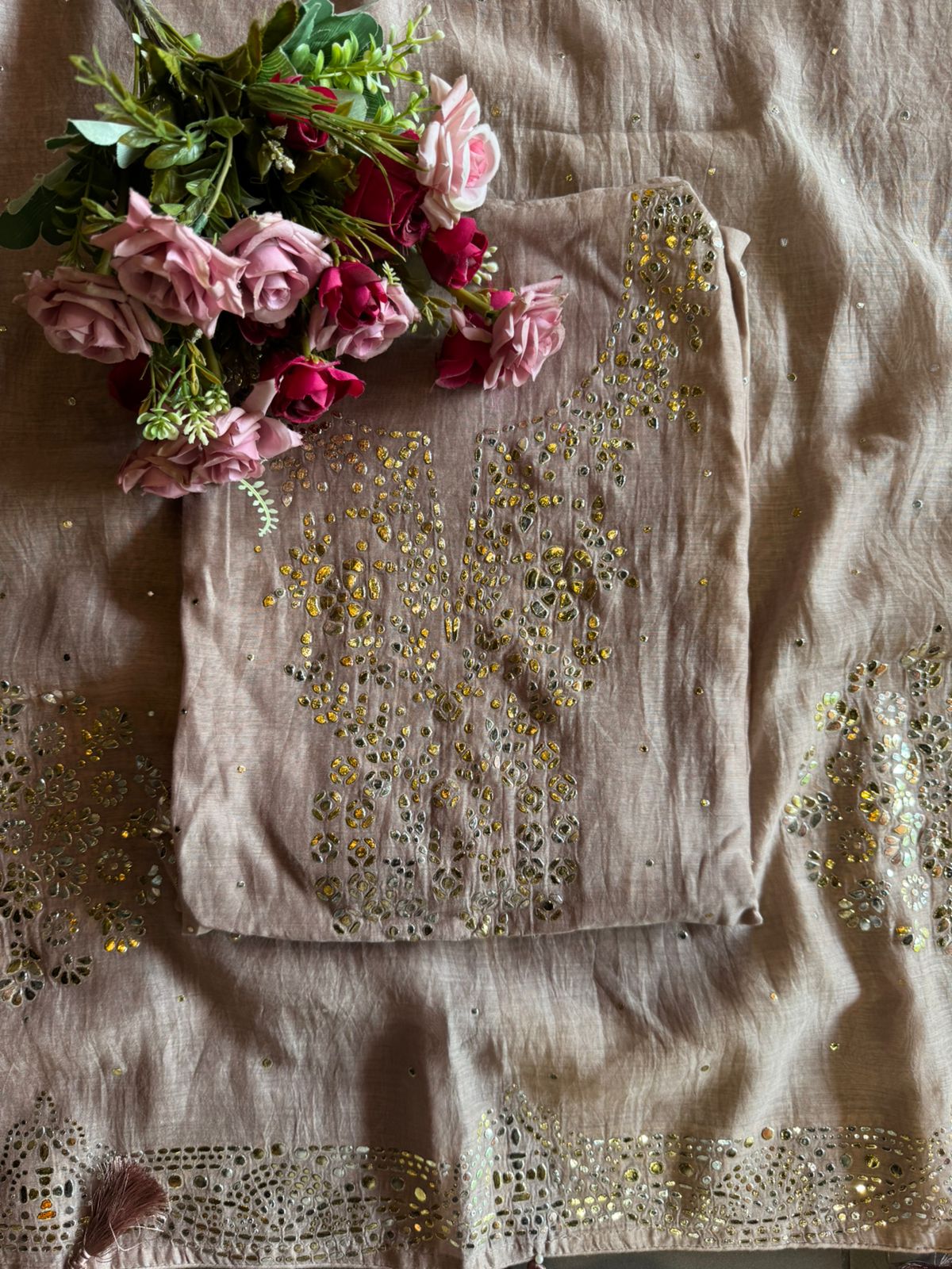 Pure Mul Cotton Unstitched Kurta