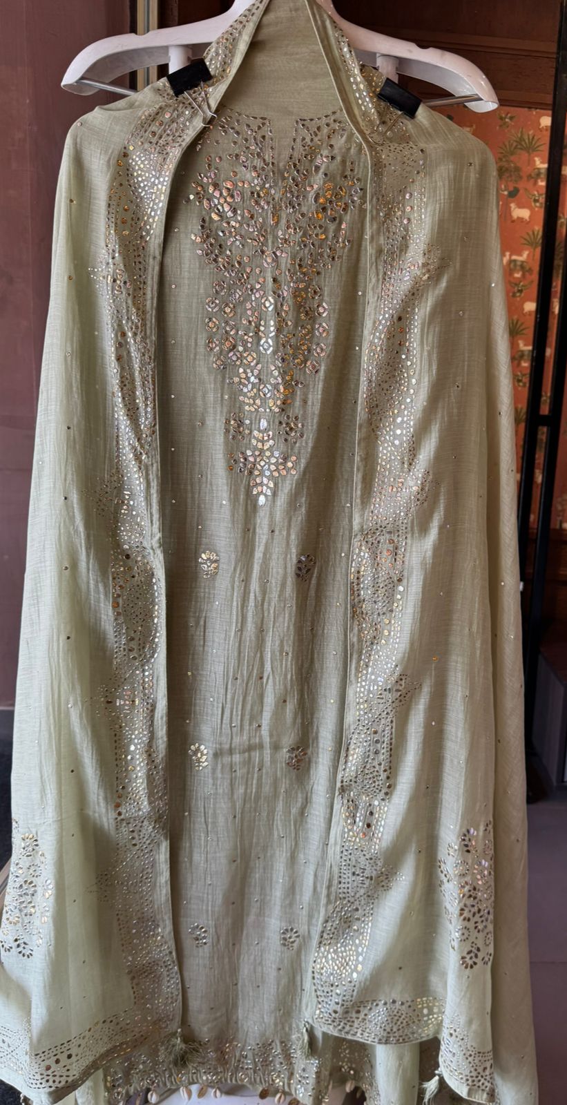 Pure Mul Cotton Unstitched Kurta
