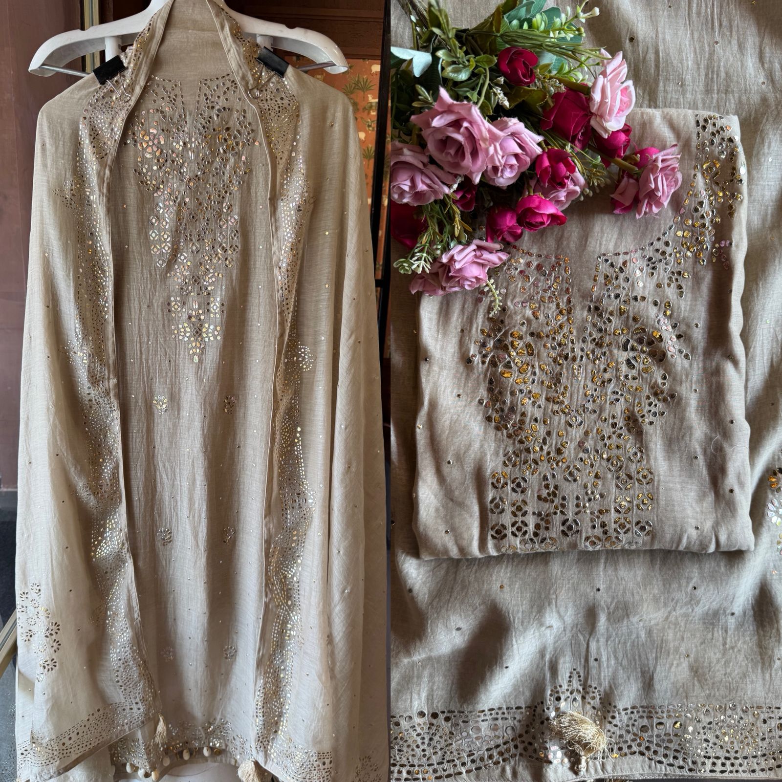 Pure Mul Cotton Unstitched Kurta