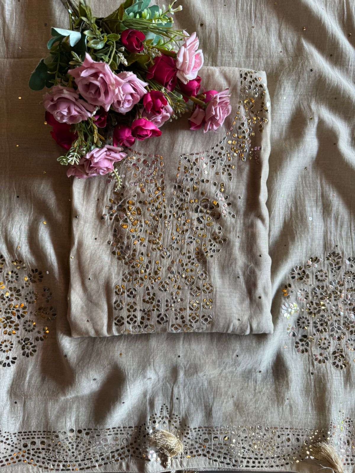 Pure Mul Cotton Unstitched Kurta