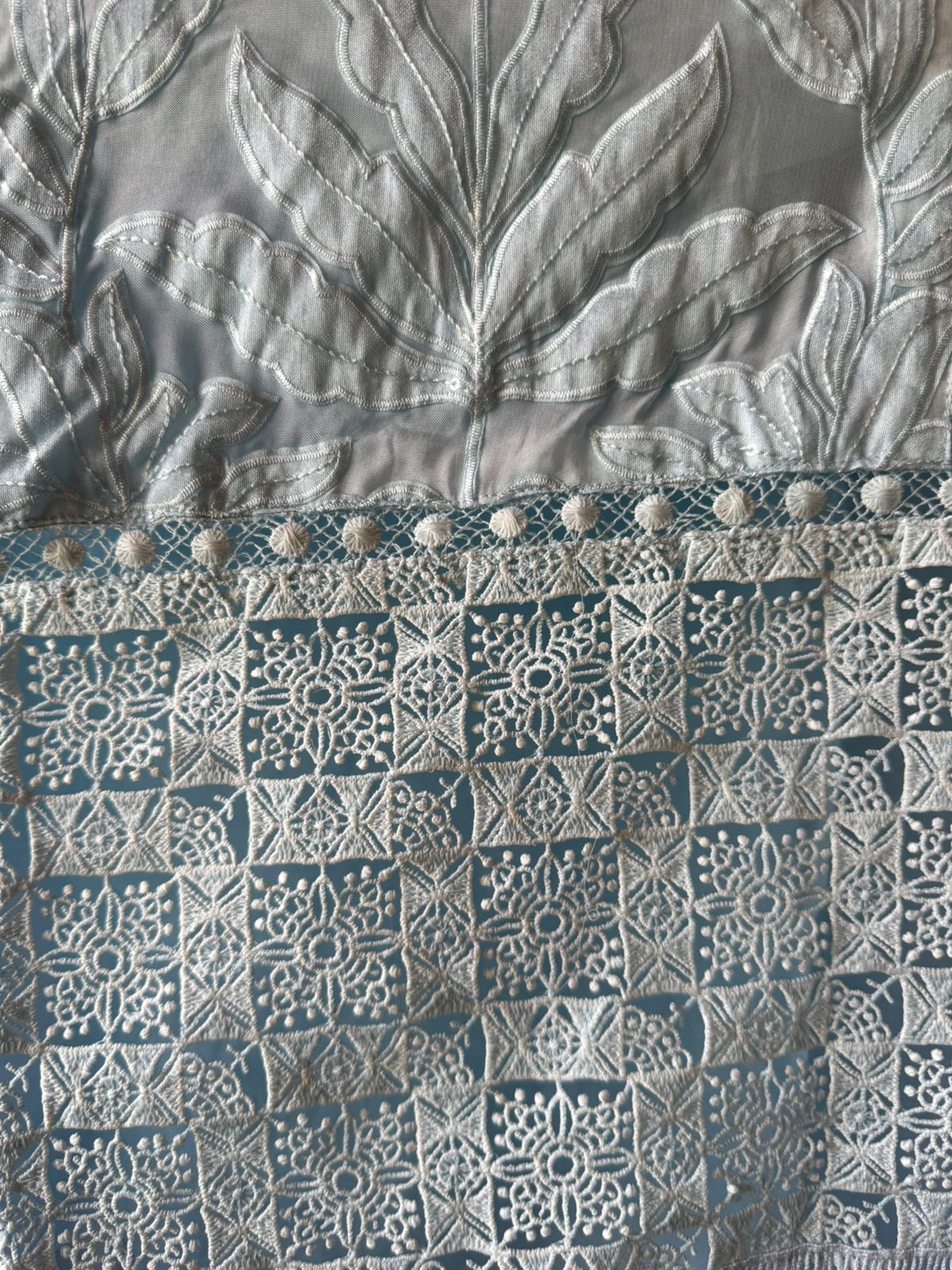 Soft organza Unstitched kurta