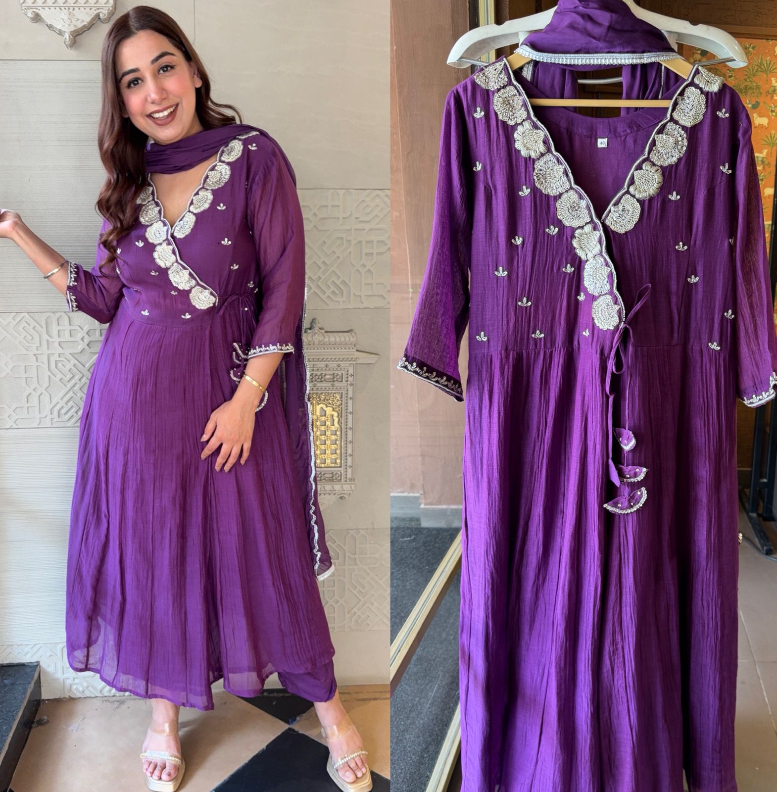 CRUSHED MUL COTTON CHANDERI