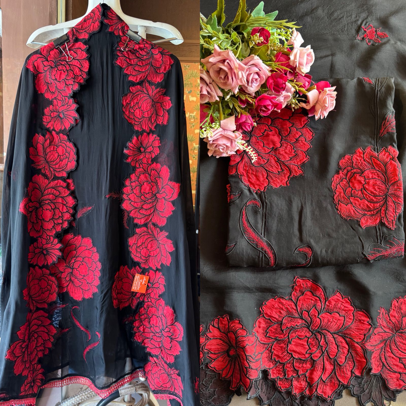 Soft organza Unstitched Suit