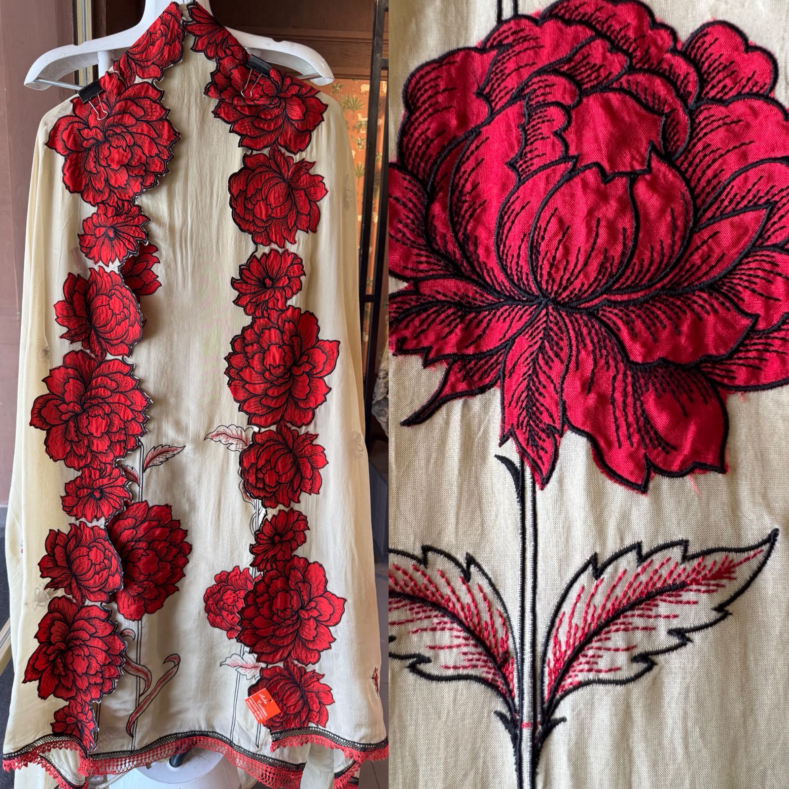 Soft organza Unstitched Suit