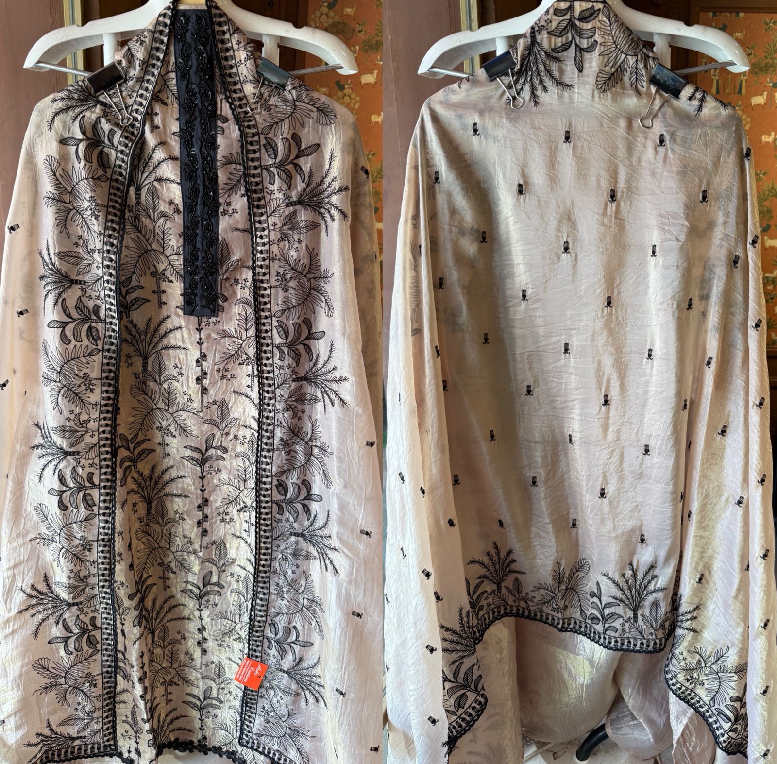 Pure crushed glass tissue shirt