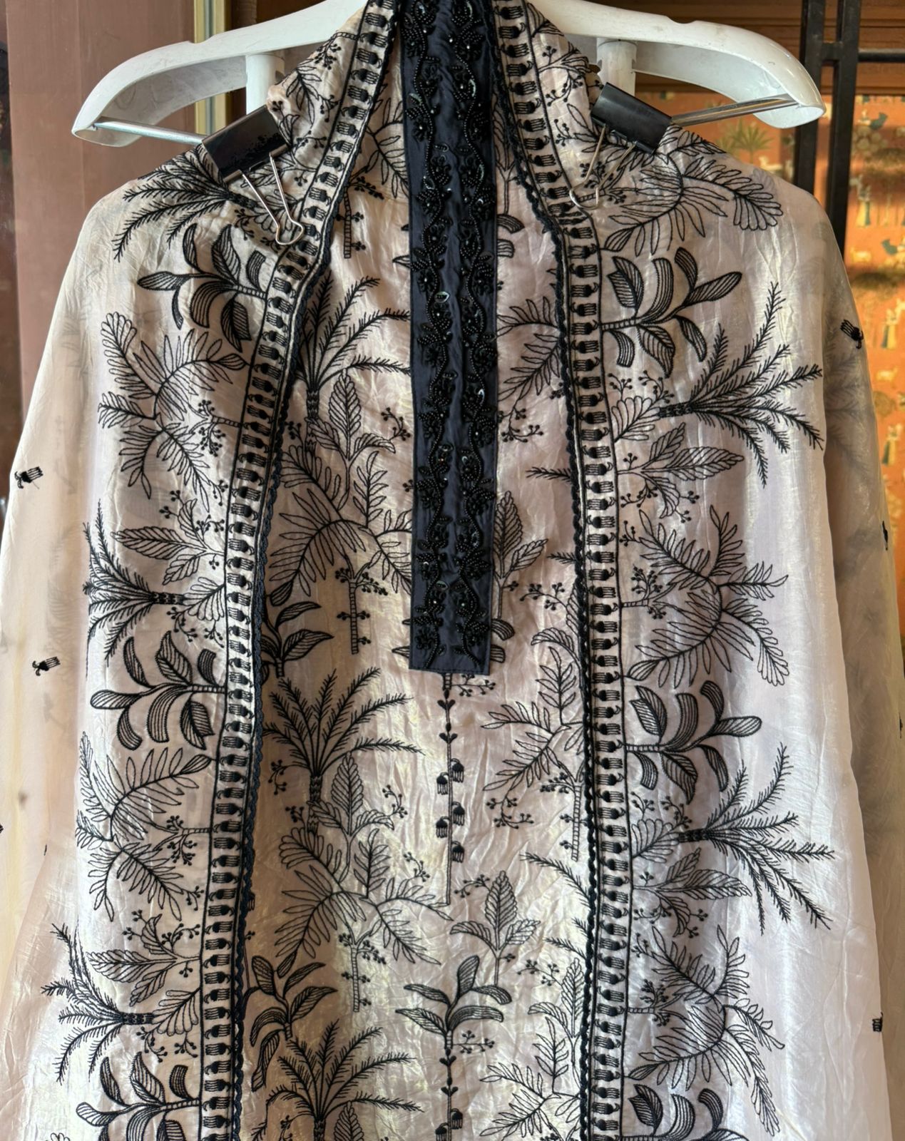 Pure crushed glass tissue shirt