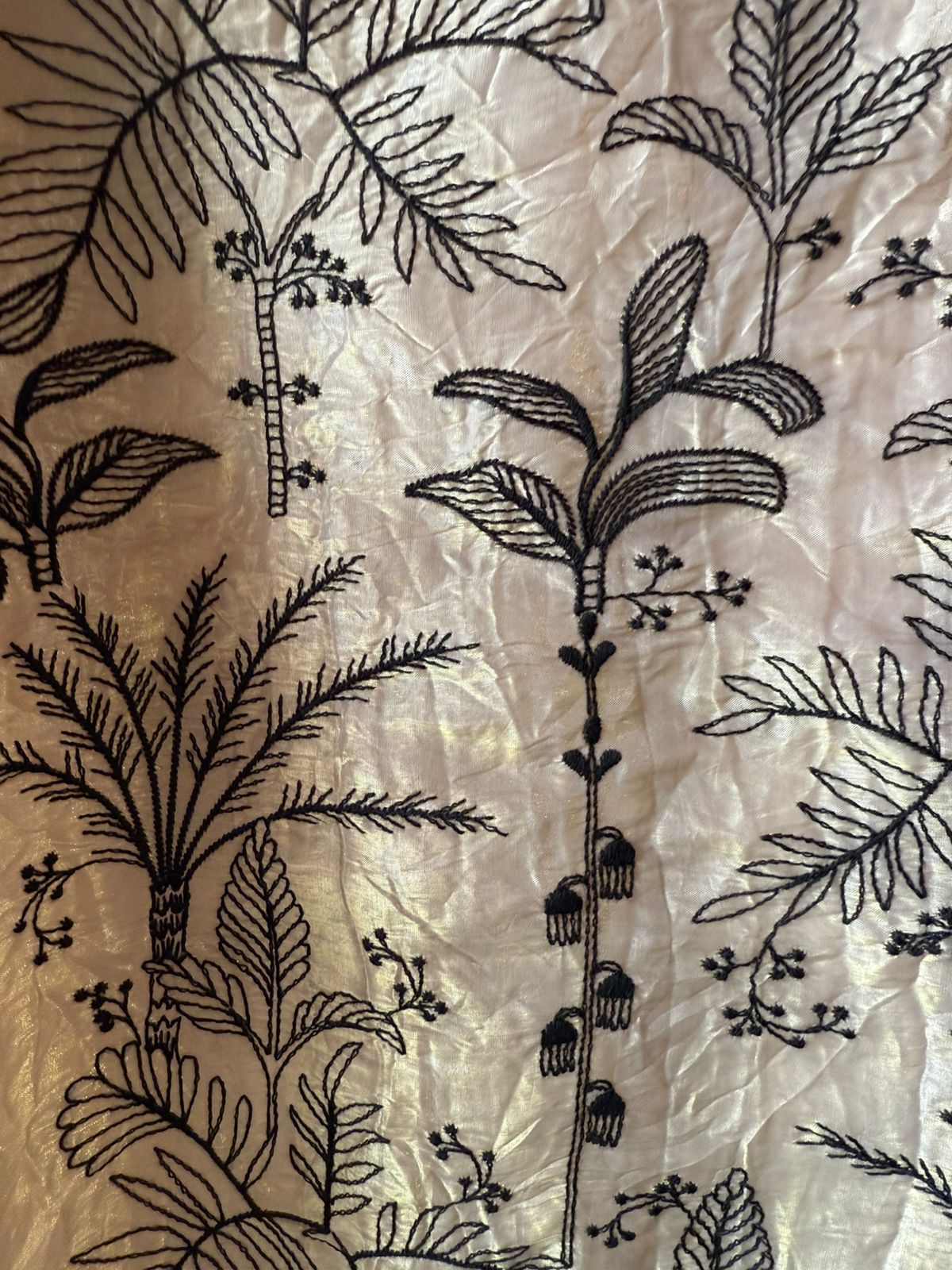 Pure crushed glass tissue shirt