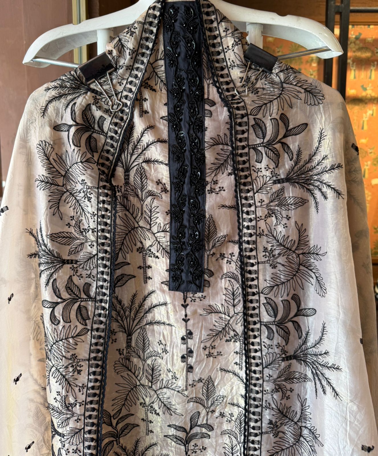 Pure crushed glass tissue shirt