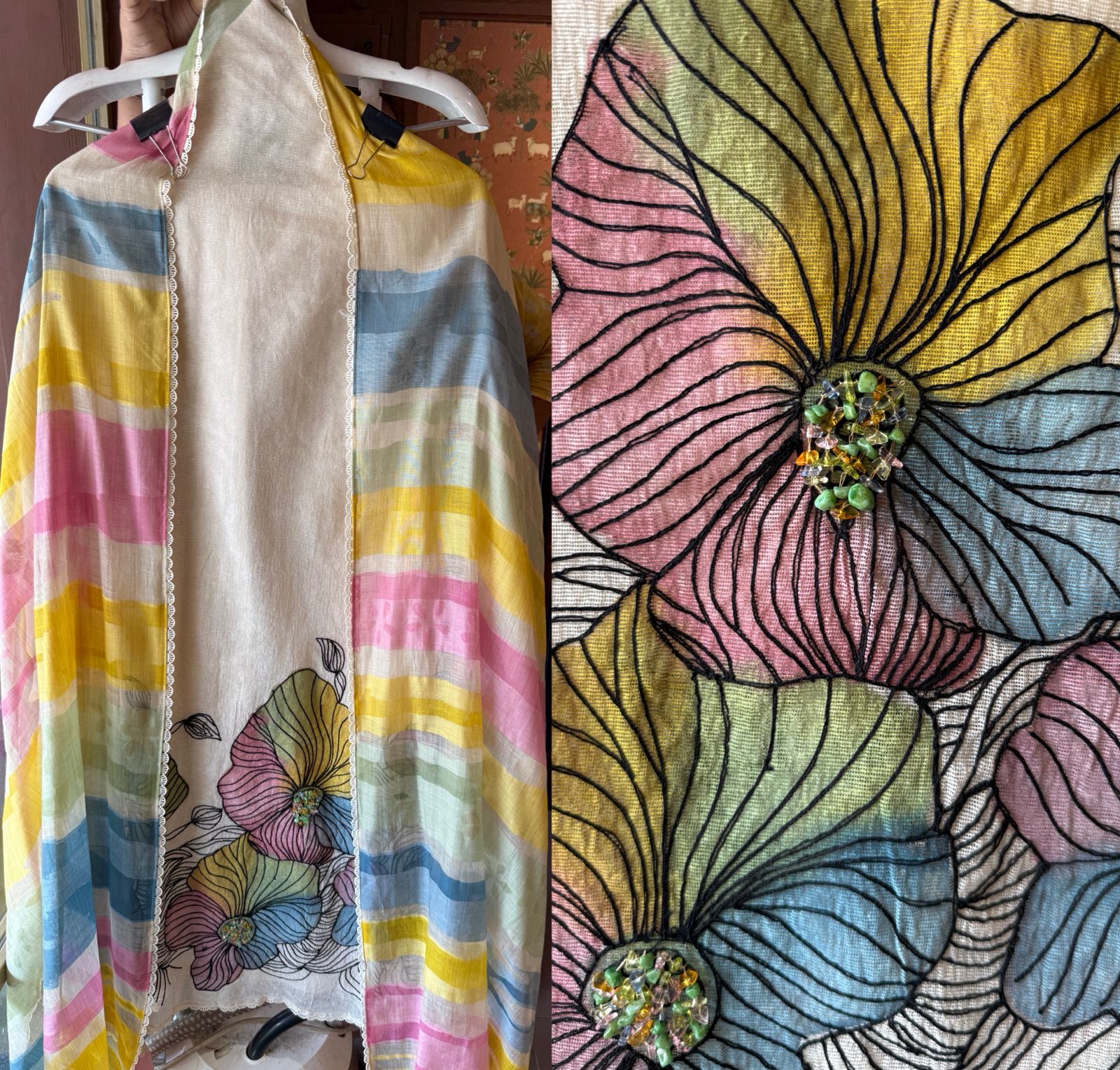 KHAADI Cotton Unstitched Shirt