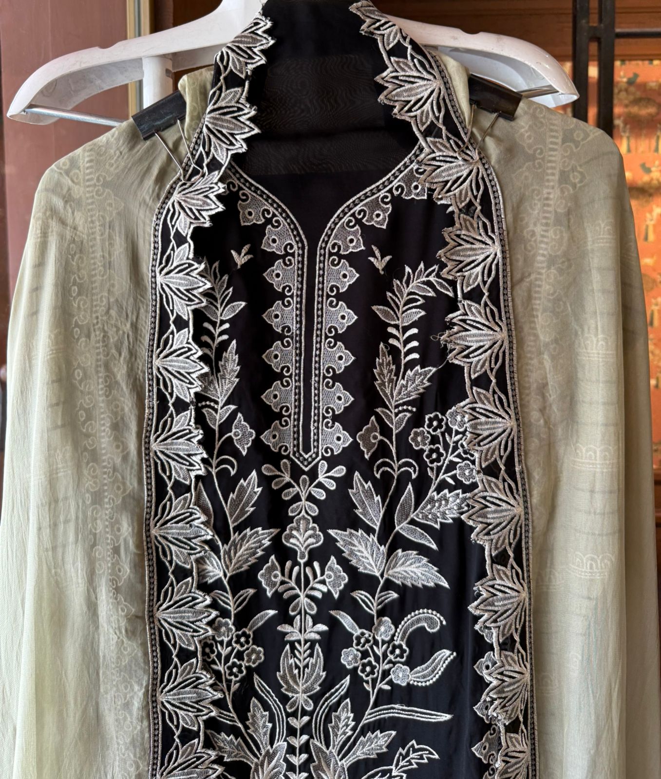 Soft organza Unstitched suit