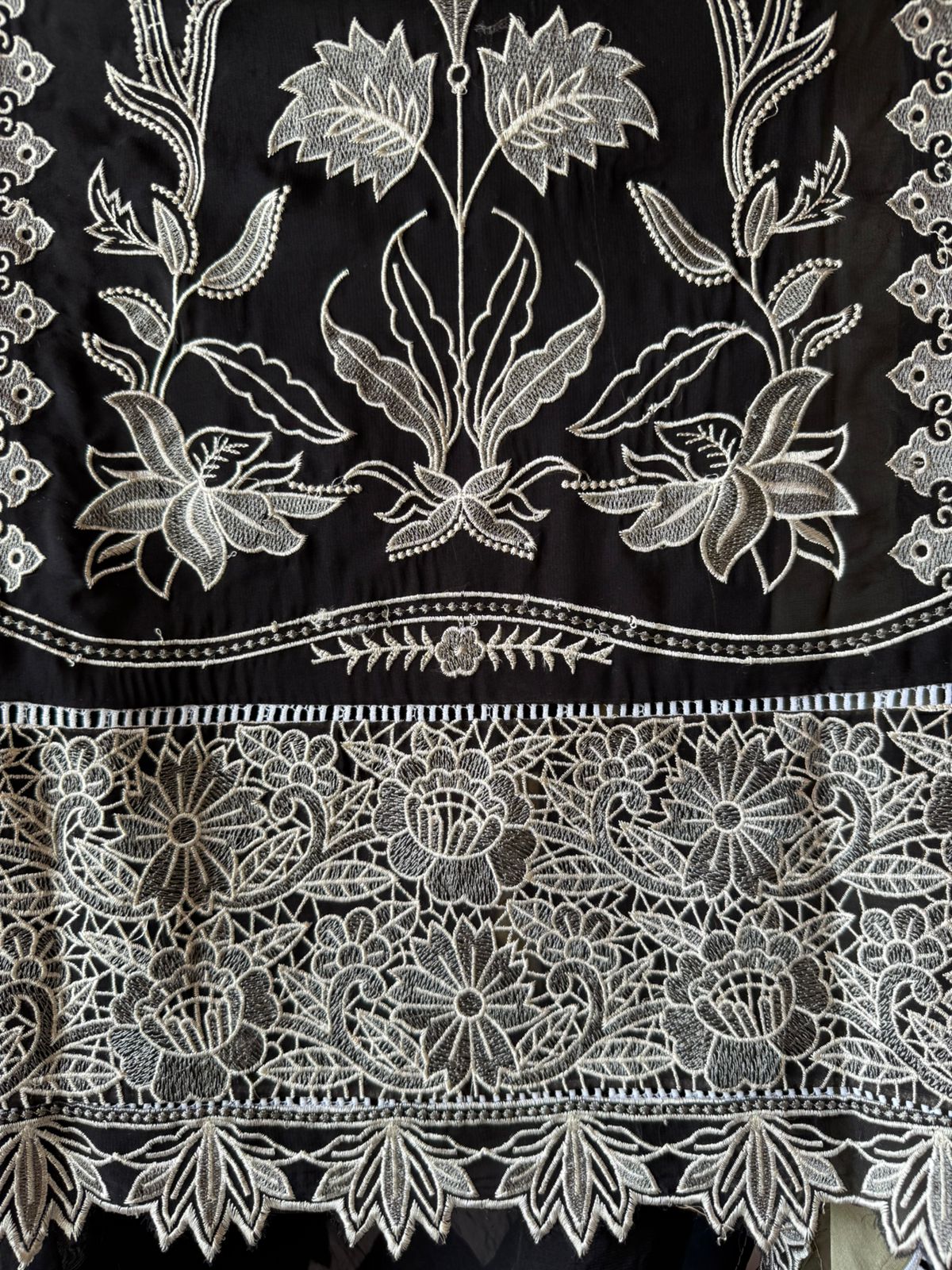 Soft organza Unstitched suit