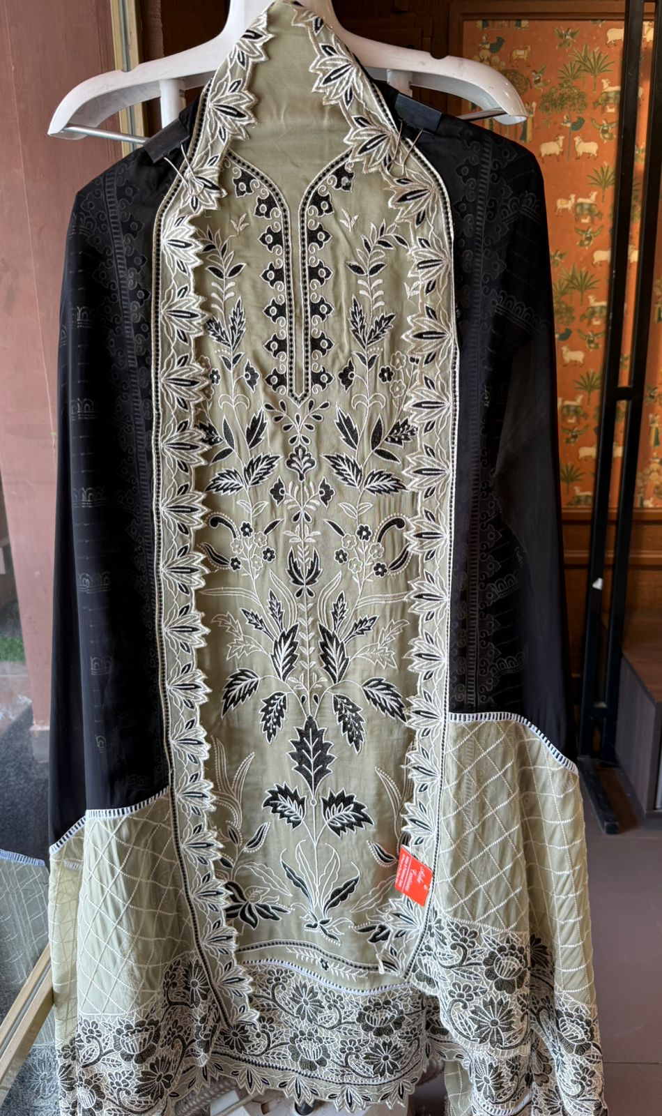 Soft organza Unstitched suit