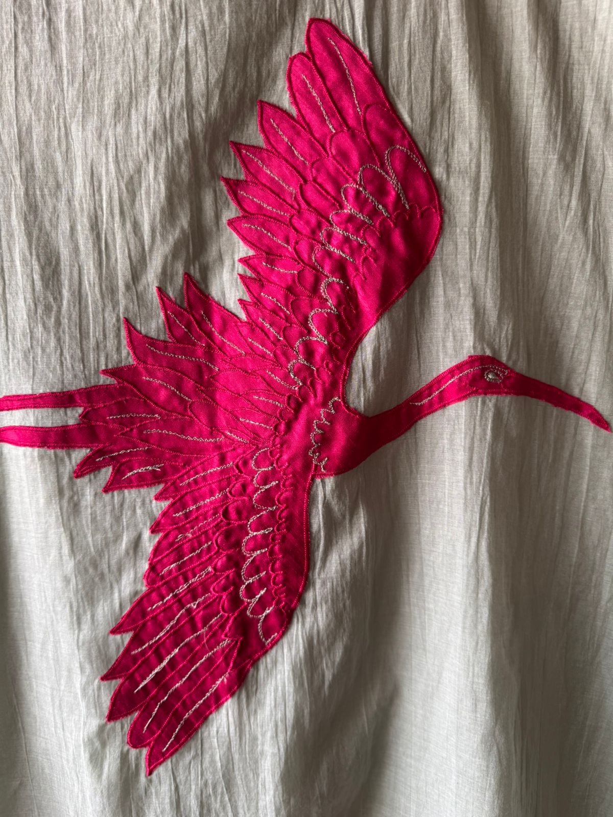 Unstitched Crushed Mul chanderi Suit