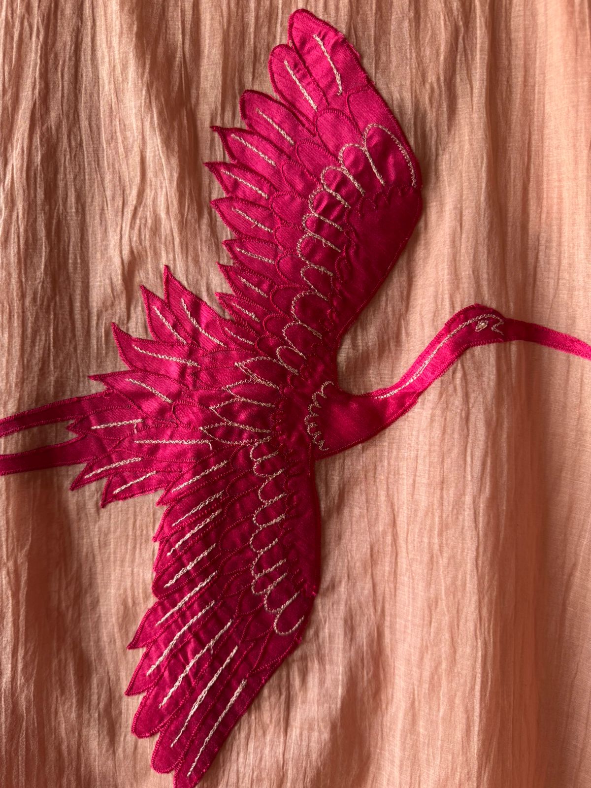 Unstitched Crushed Mul chanderi Suit