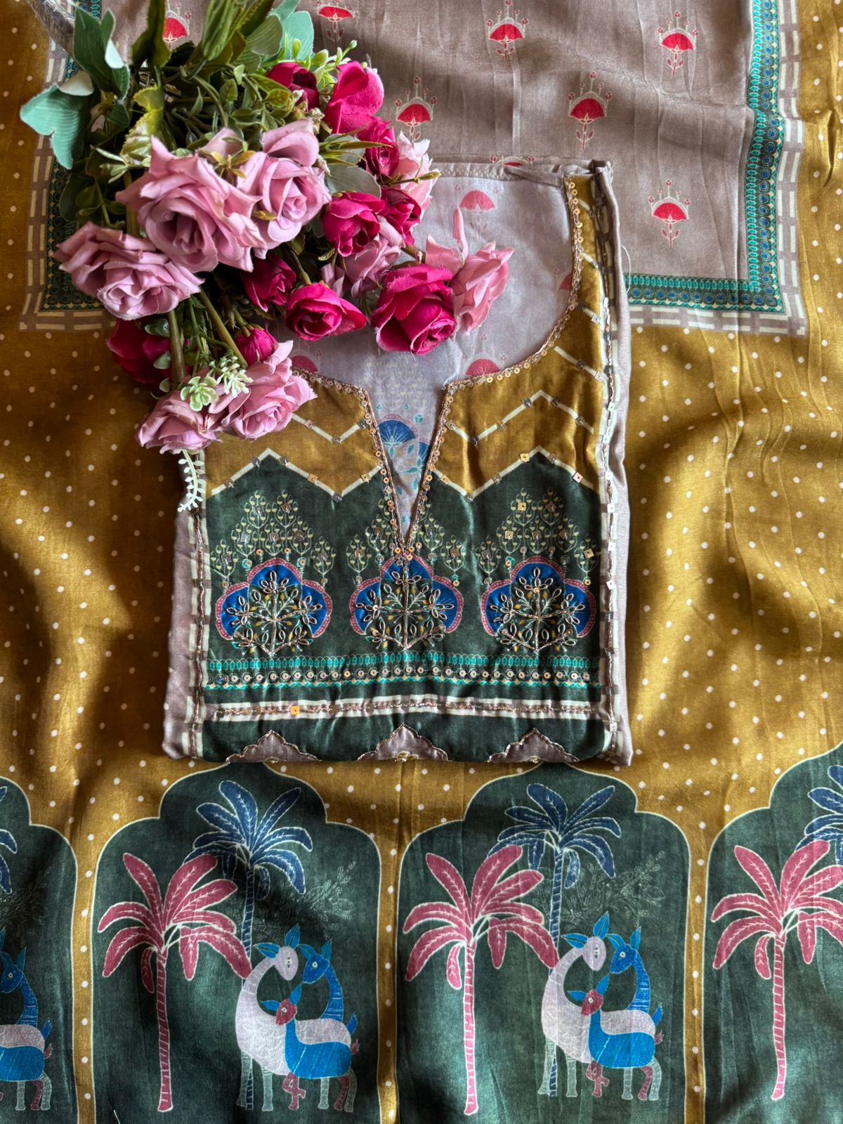 Pure Silk Unstitched Suit