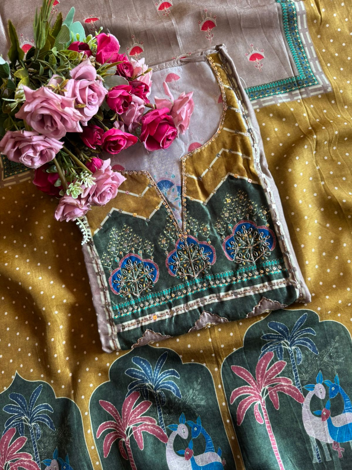 Pure Silk Unstitched Suit