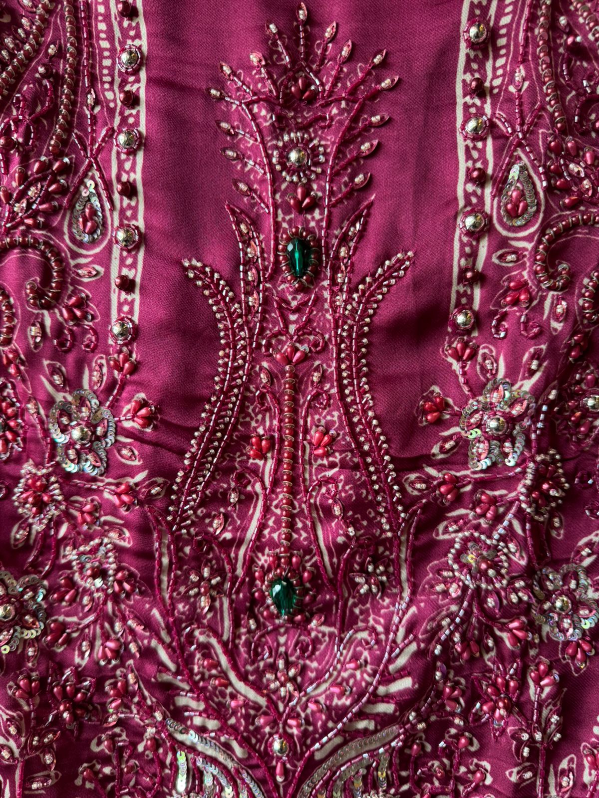 Soft Satin Silk Unstitched designer suit