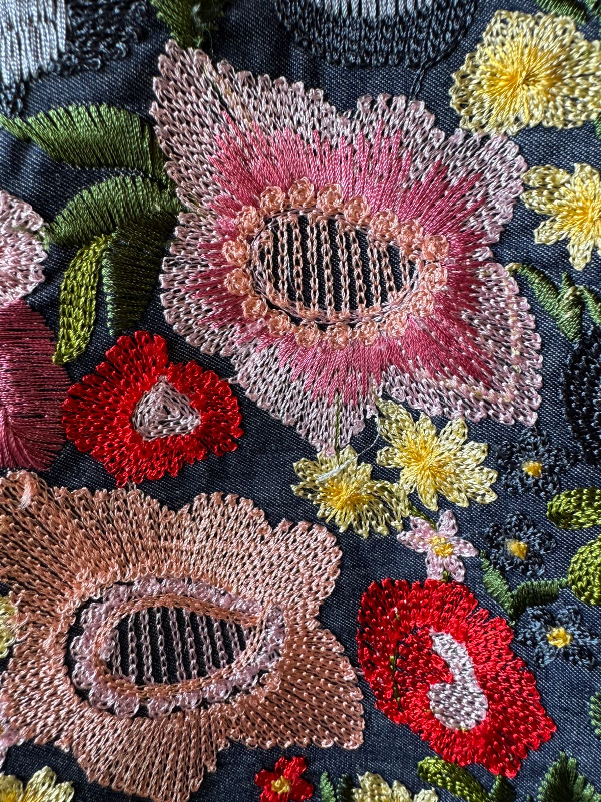 Cotton denim stitched coord Set