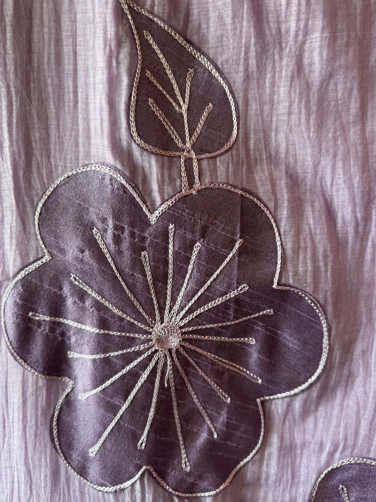 Unstitched Crushed Mul chanderi Suit