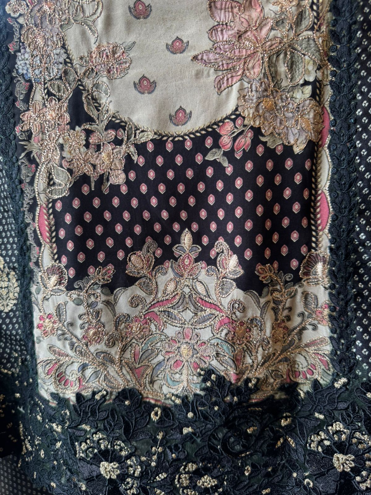 Pure Crepe Pakistani inspired Digital printed Shirt