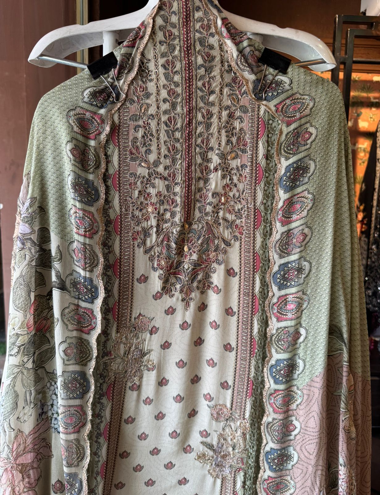 Pure Crepe Pakistani inspired Digital printed Shirt